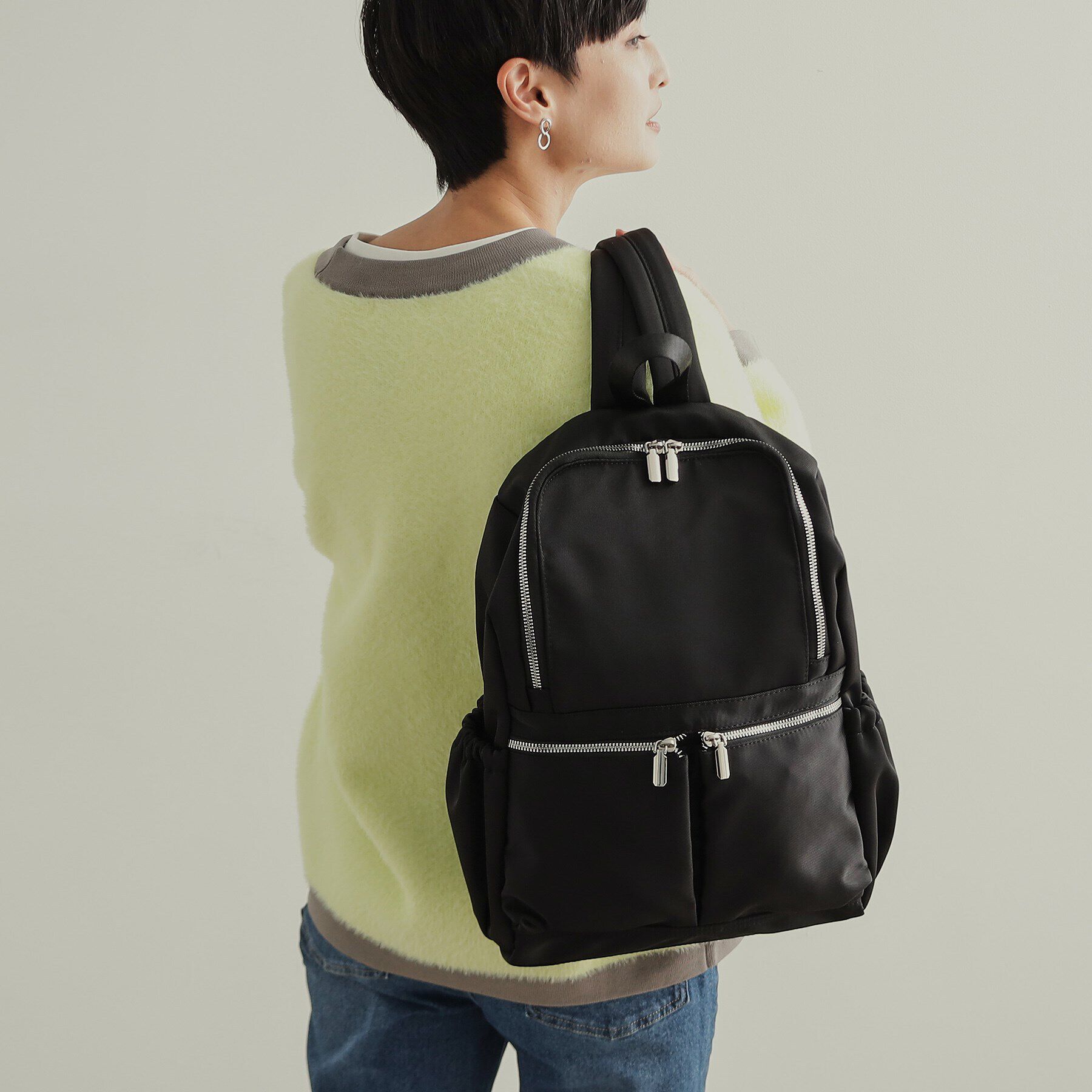 OPAQUE.CLIP「【撥水加工／マルチポケット】カジュアルリュックサック」|リュック|