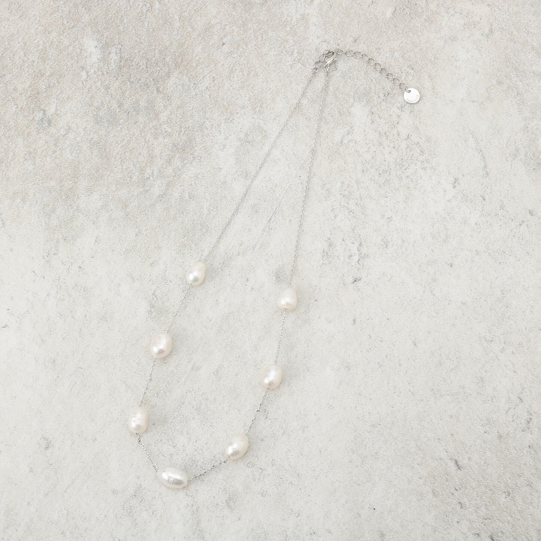 OPAQUE.CLIP「淡水パール&times;チェーンネックレス」|ネックレス|シルバー(006)