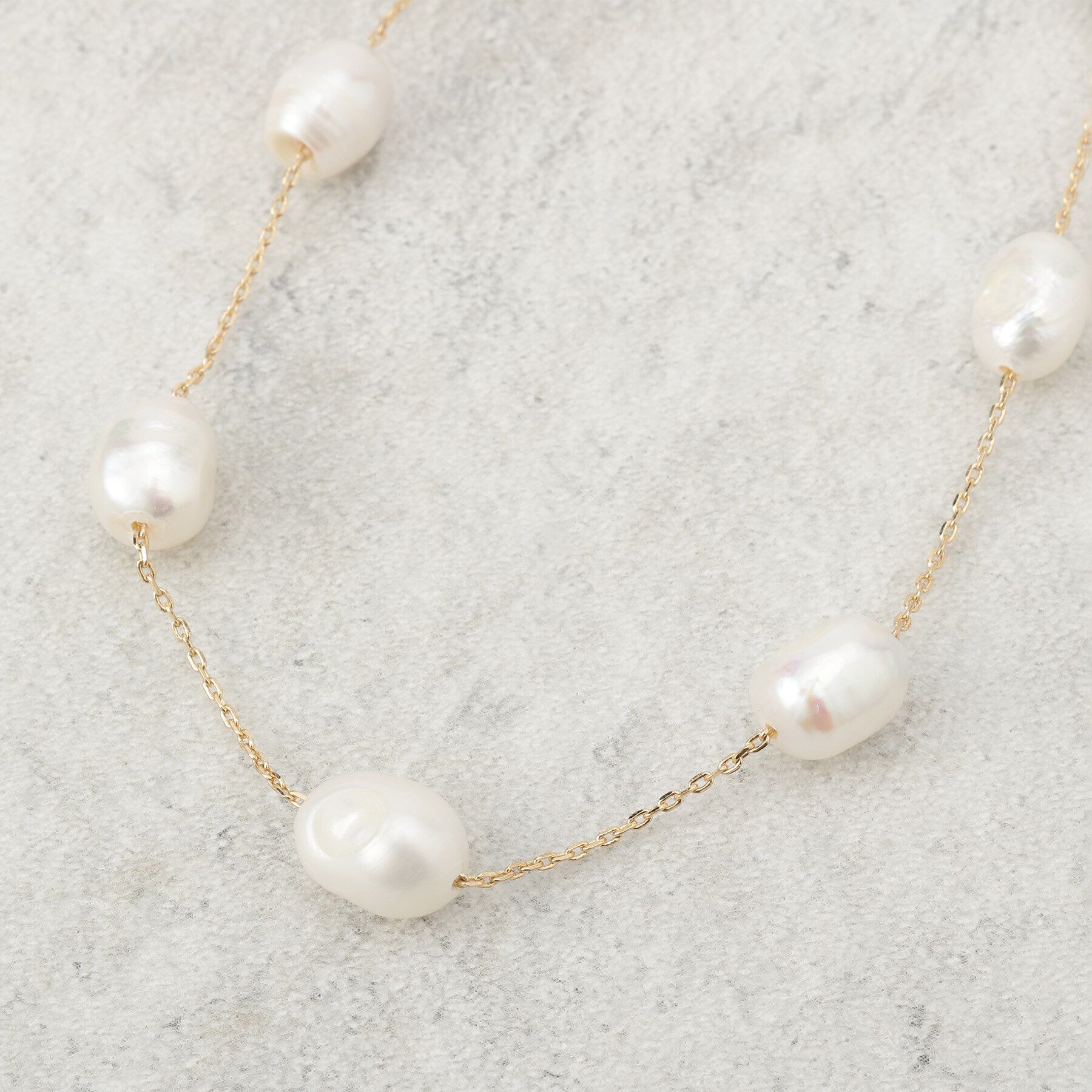 OPAQUE.CLIP「淡水パール&times;チェーンネックレス」|ネックレス|