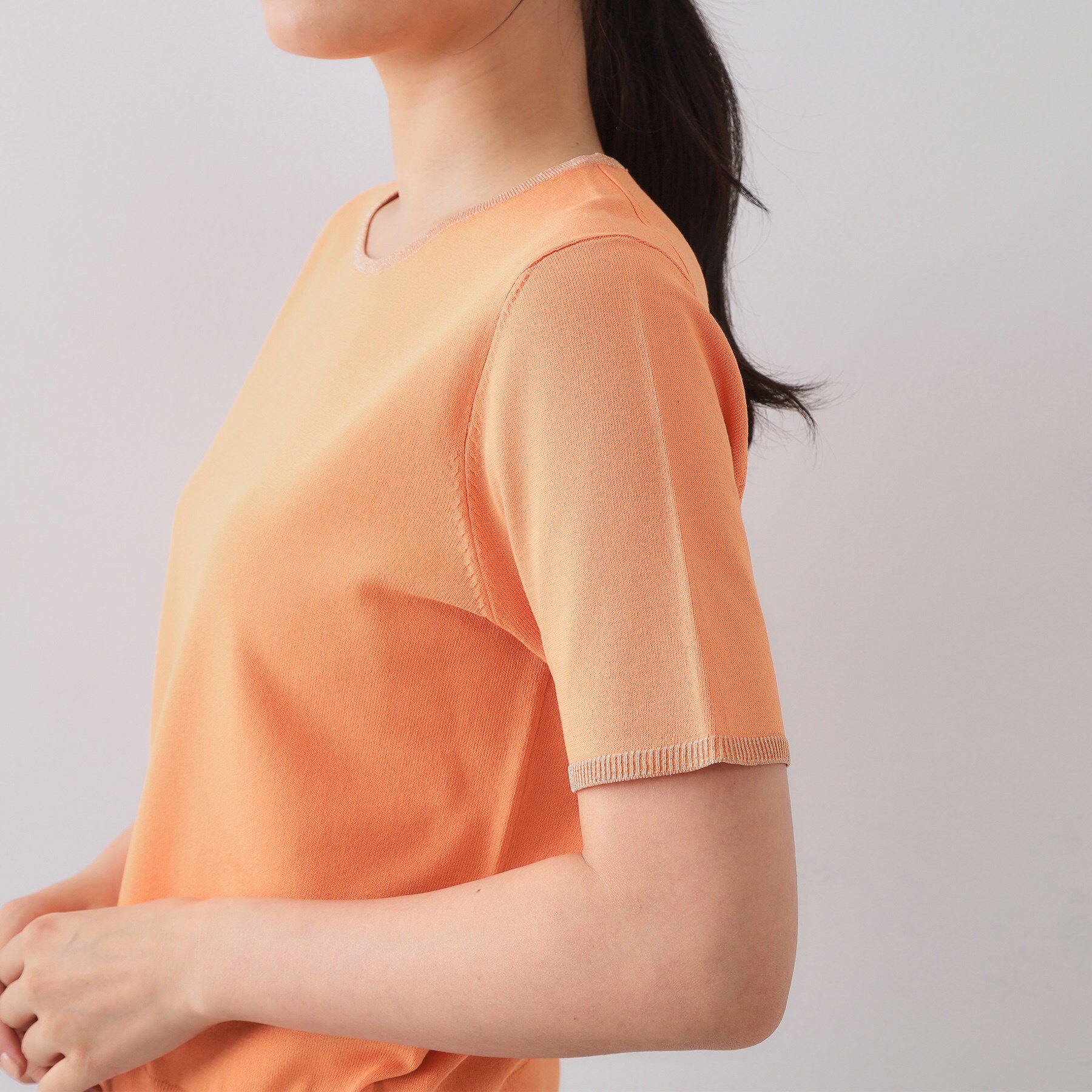 OPAQUE.CLIP「配色ラメニット/アンサンブル対応【洗濯機洗い可/抗ピル】」|ニット・セーター|