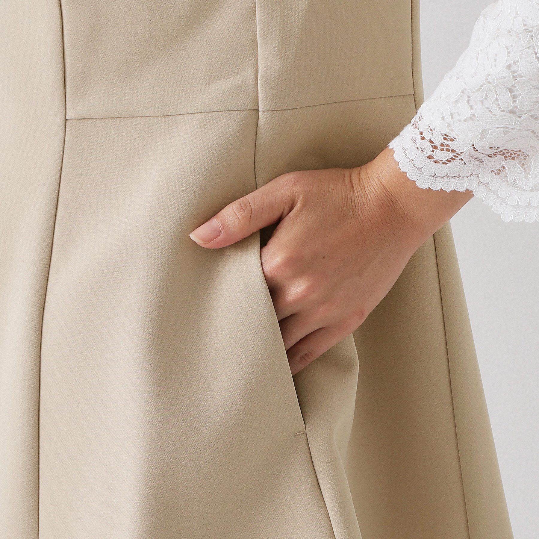 OPAQUE.CLIP「ペプラムジレ/セットアップ対応可【洗濯機OK】」|ベスト・ジレ|