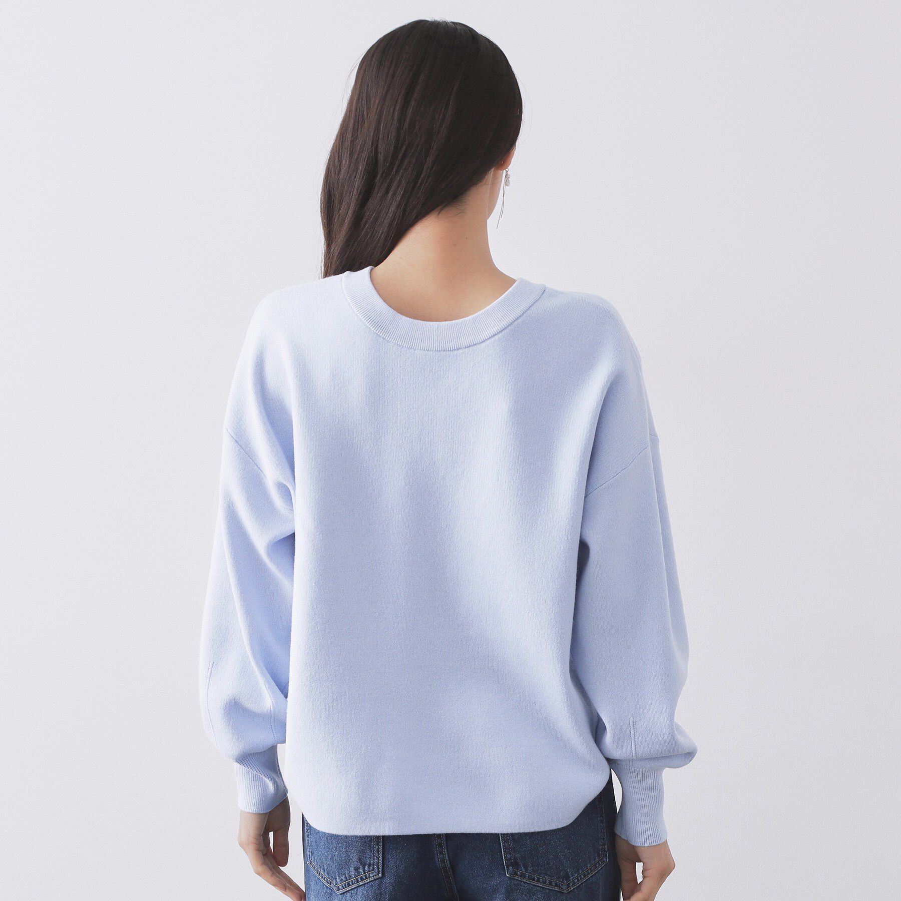 OPAQUE.CLIP「ヘンリーネックニット/前後2WAY【洗濯機OK】」|ニット・セーター|