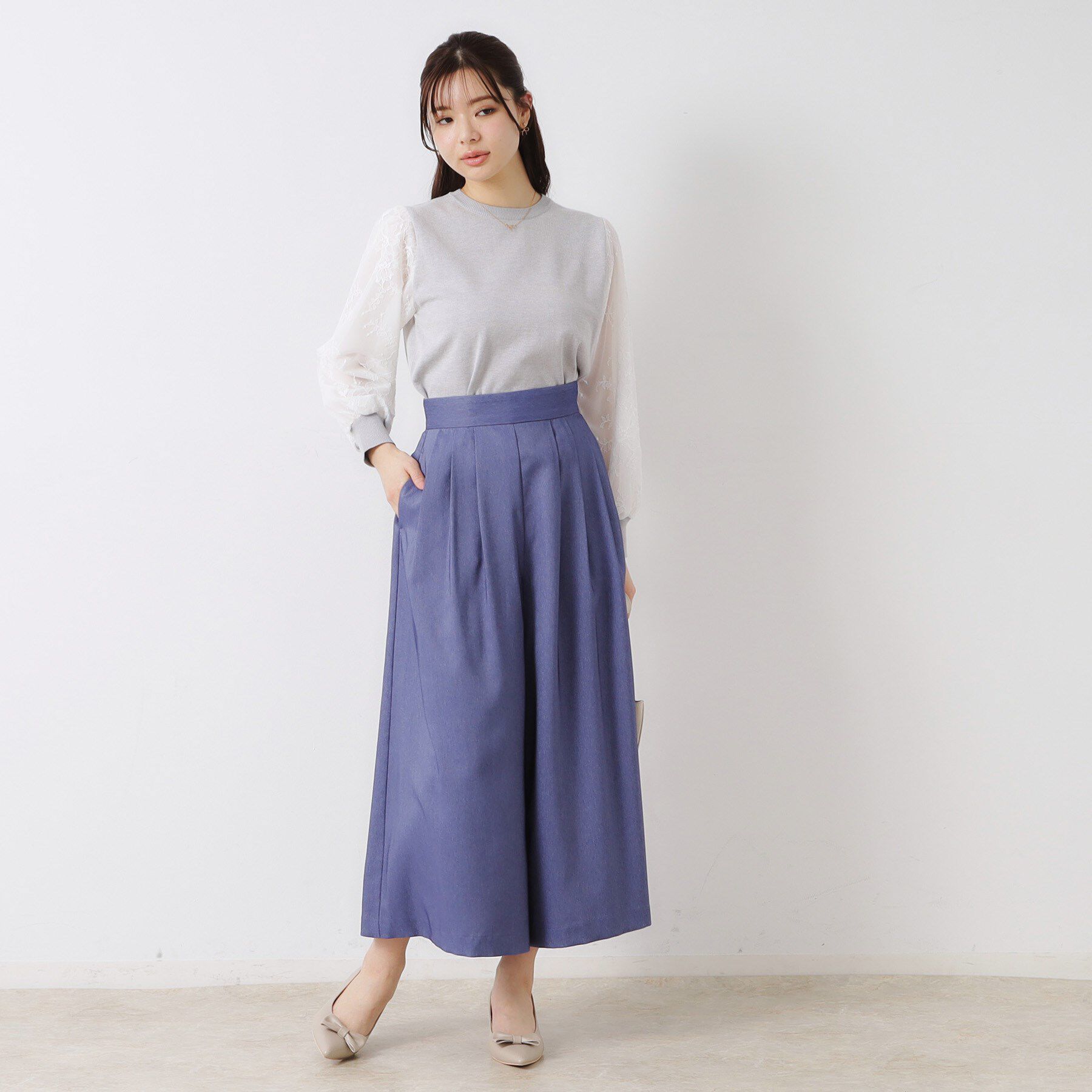 Couture broach「【きれいめ・大人カジュアル・通勤】デニムライクスカンツ」|その他|