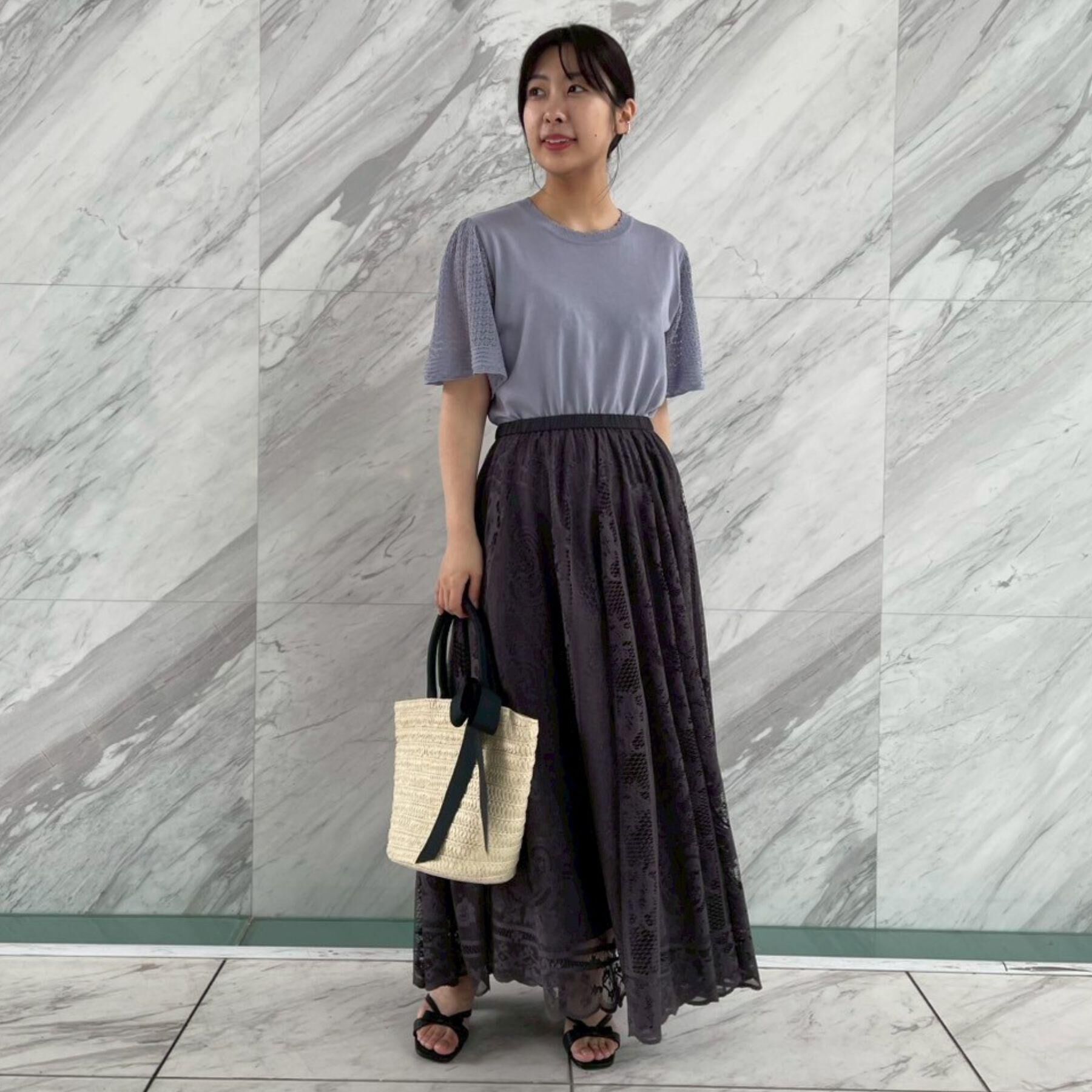 Couture broach「【手洗い可能・UV・アンチピリング・接触冷感・二の腕カバー】透かし袖ニットトップス」|ニット・セーター|