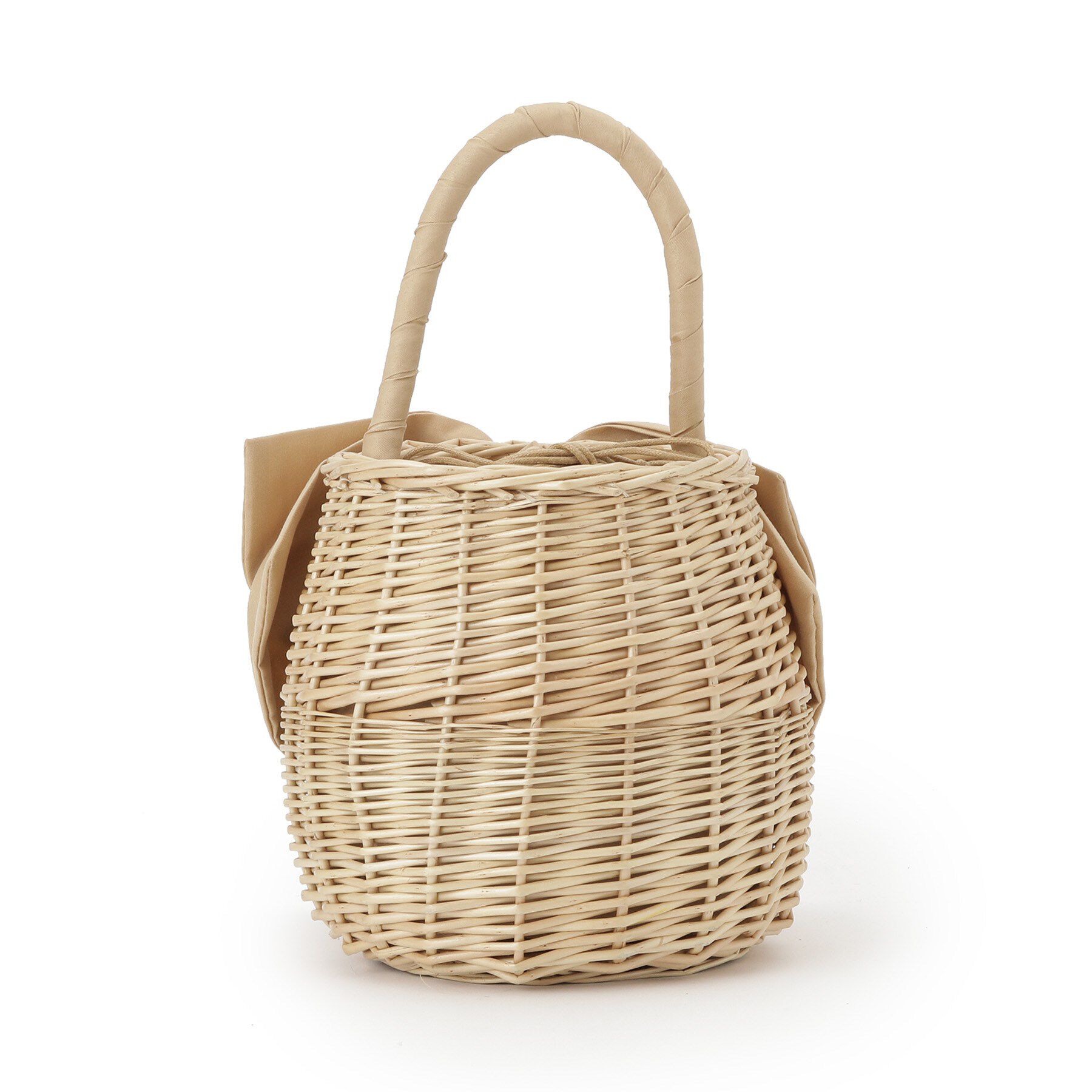 Couture broach「BIGリボンラタンバッグ」|ハンドバッグ|