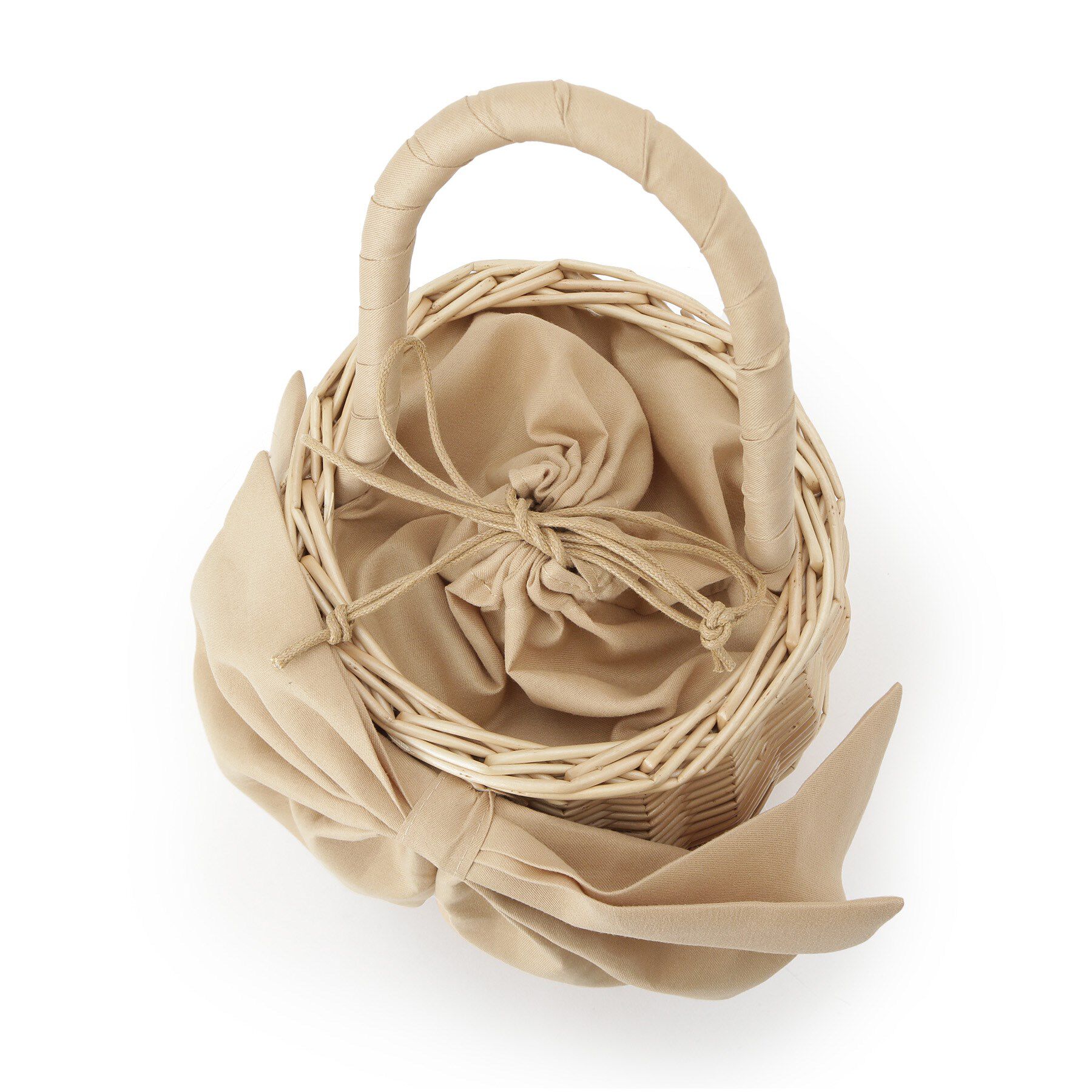 Couture broach「BIGリボンラタンバッグ」|ハンドバッグ|