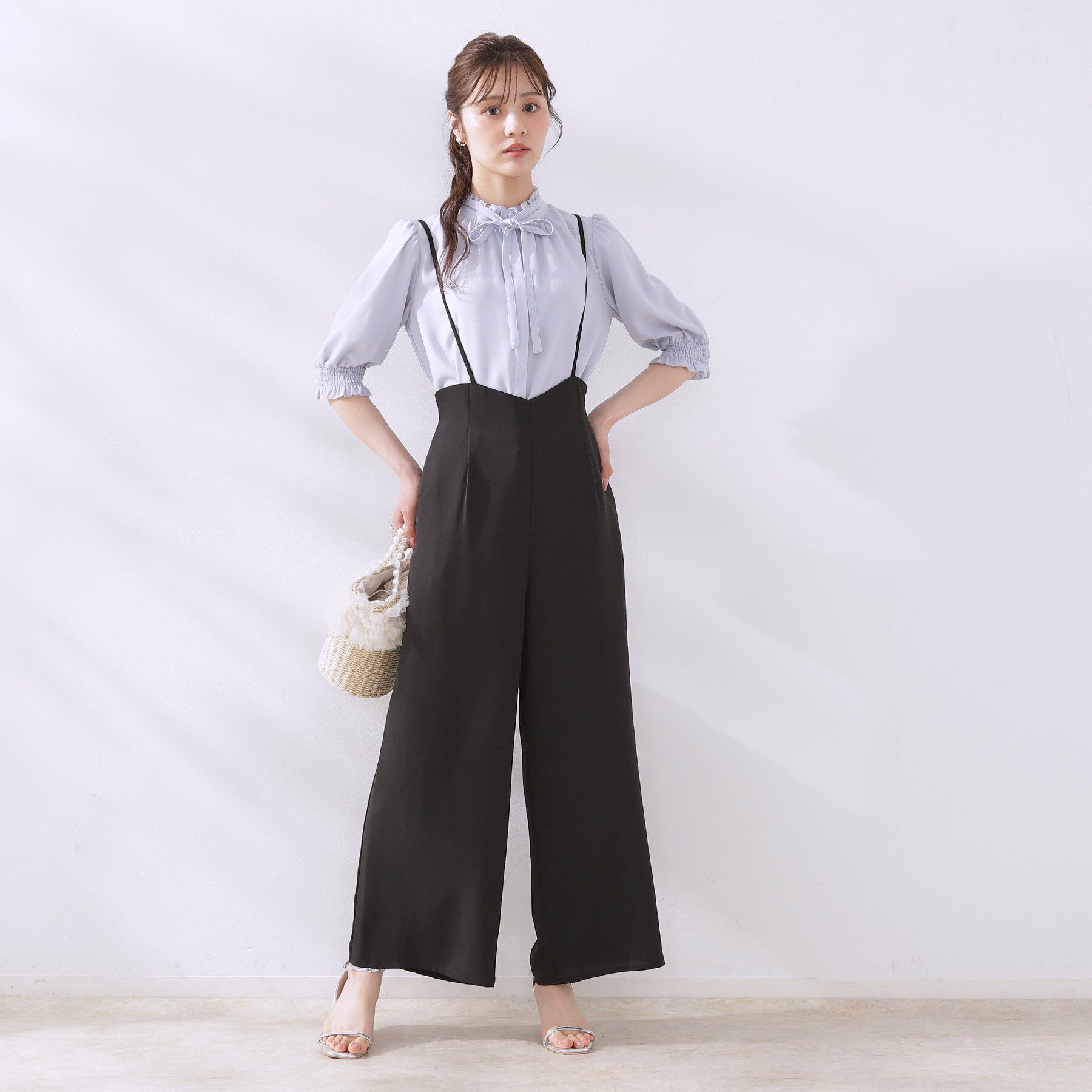 Couture broach「【マシンウォッシャブル・きれいめ】キャミロンパース」|その他|