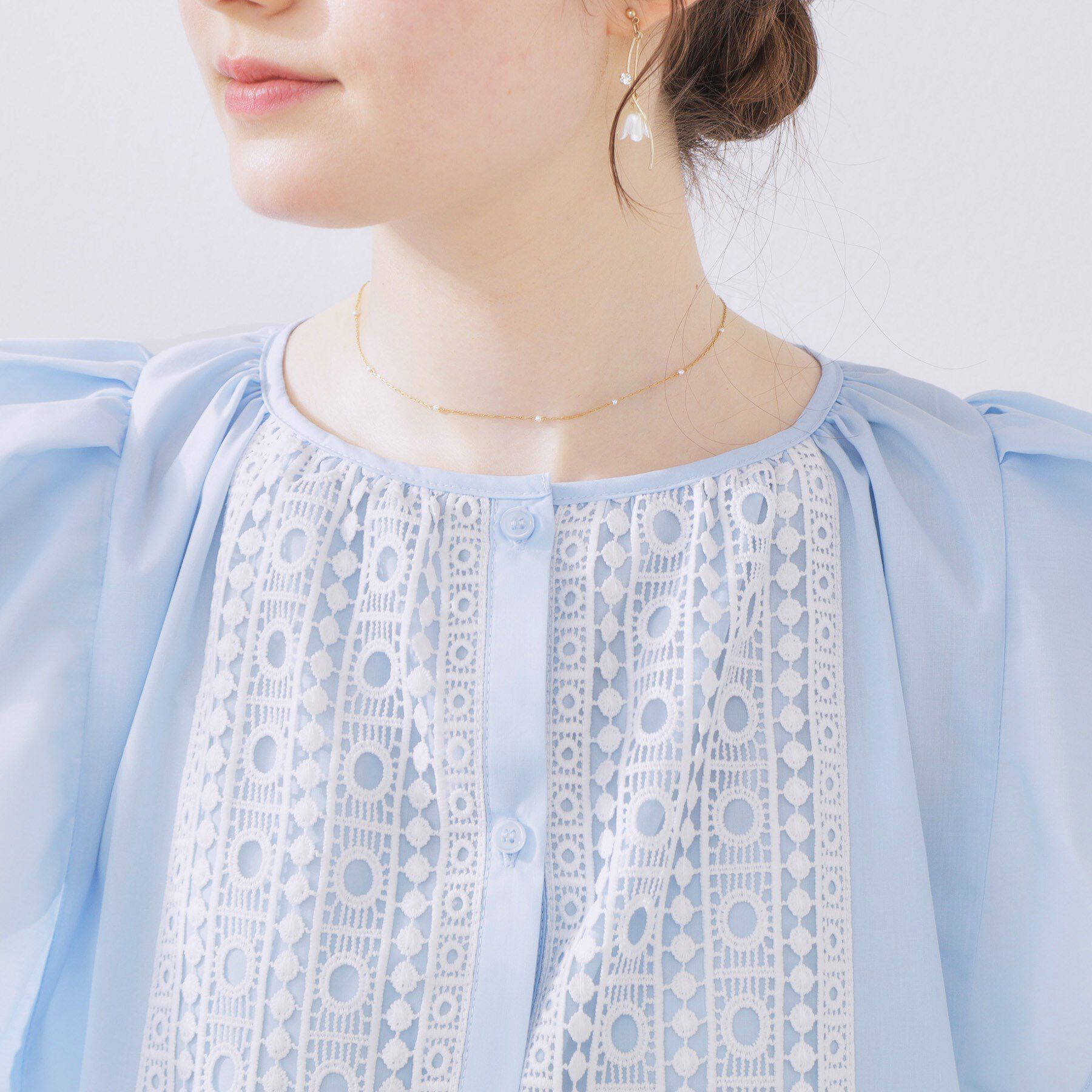 Couture broach「フロントレースTCブロードチュニック」|チュニック|