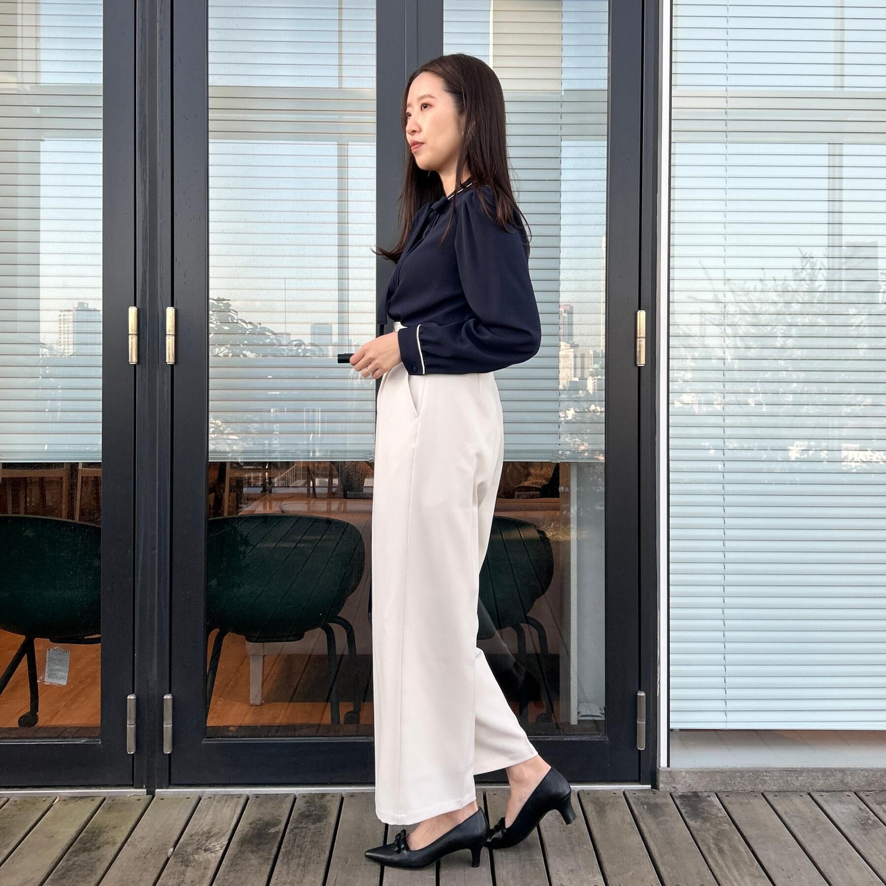 Couture broach「【洗える・通勤】ウエストリボン サスペンダー付きワイドパンツ」|その他|