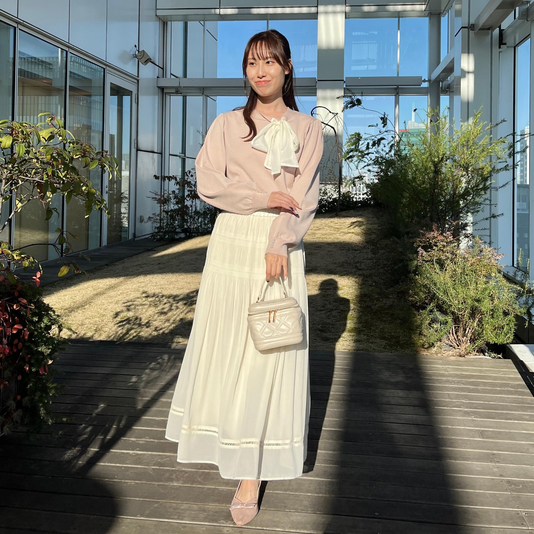 Couture broach「【洗える・着映え】オーガンジーリボンタイ ニット」|ニット・セーター|