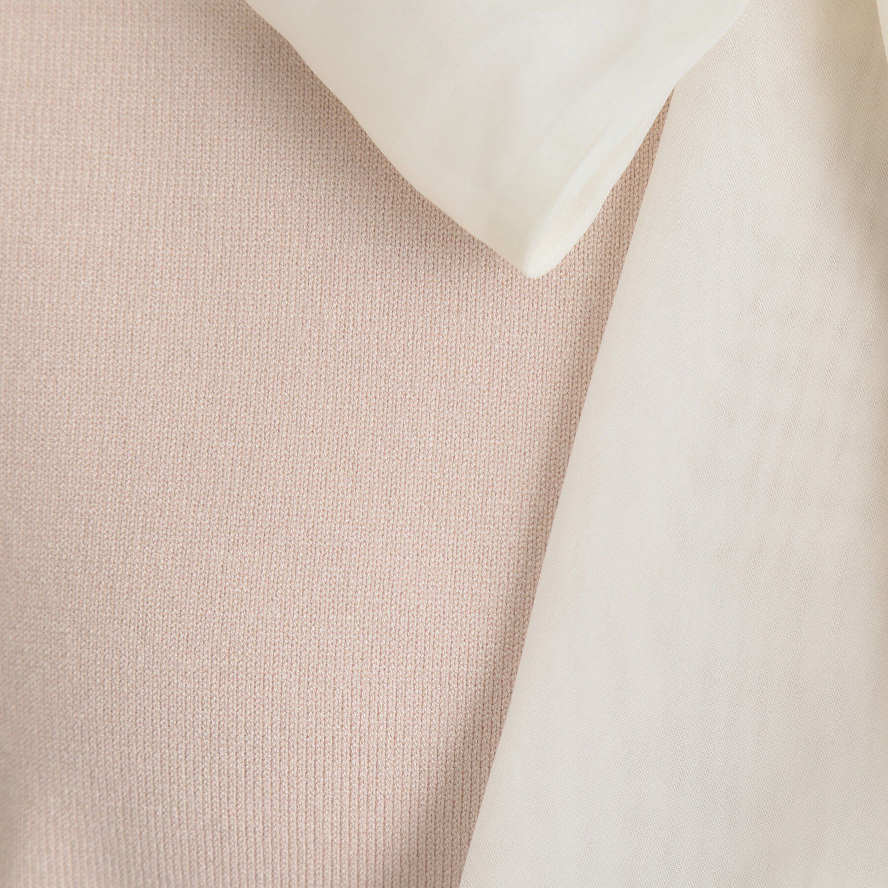 Couture broach「【洗える・着映え】オーガンジーリボンタイ ニット」|ニット・セーター|