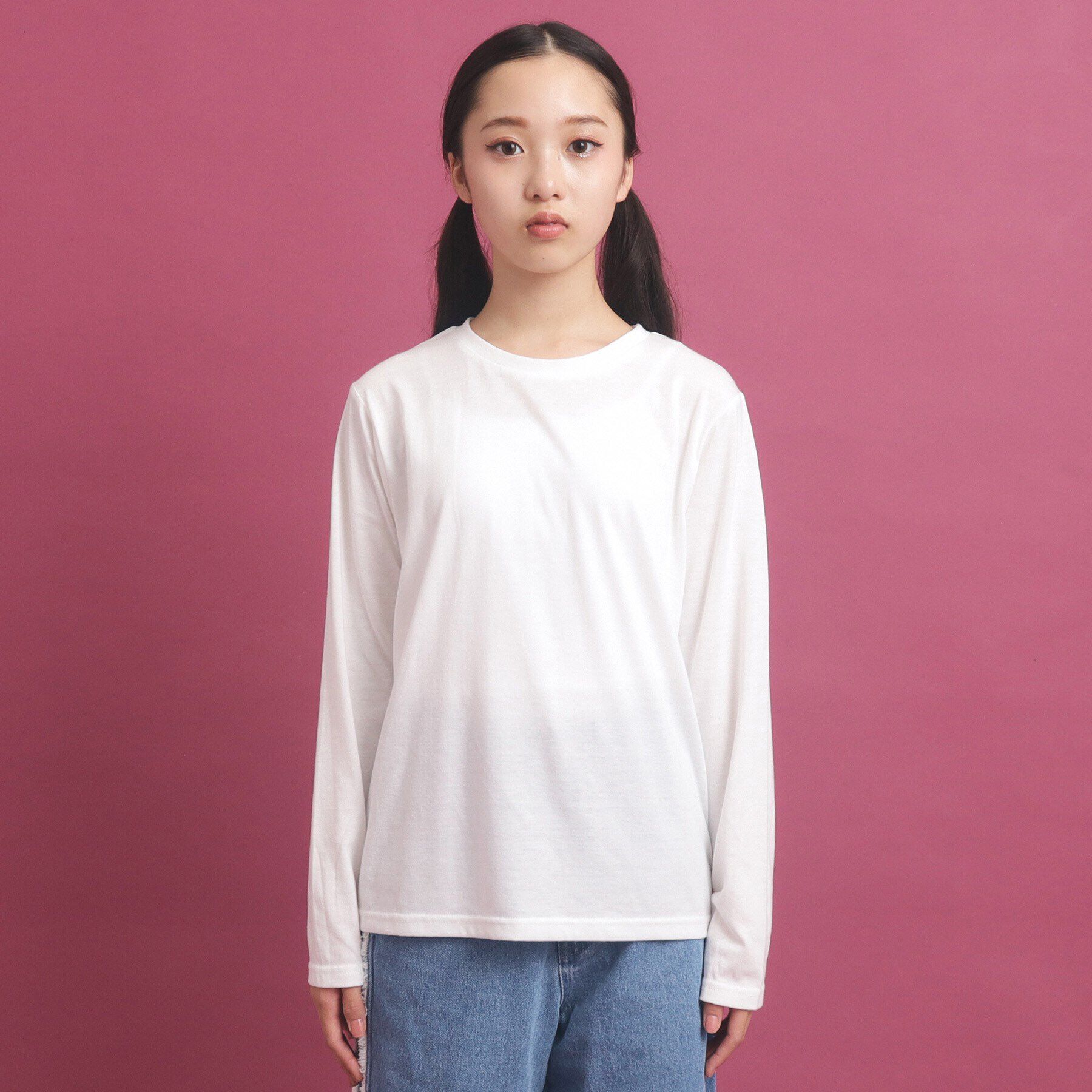 PINK-latte「【セットアイテム】ベーシック レイヤー見せショート丈ニット」|ニット・セーター|