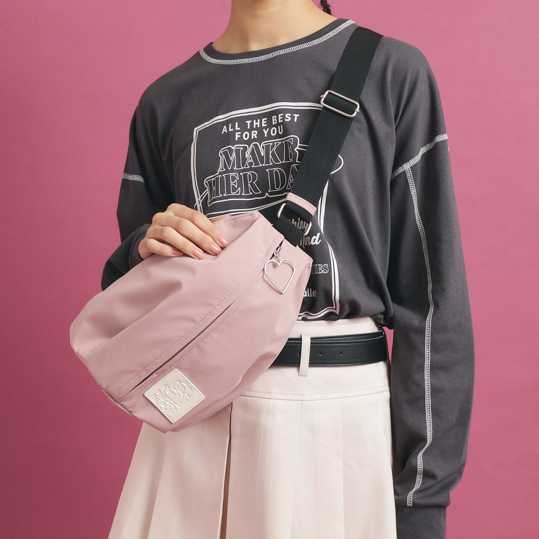 PINK-latte「クロスボディバッグ」|その他|ピンク(071)