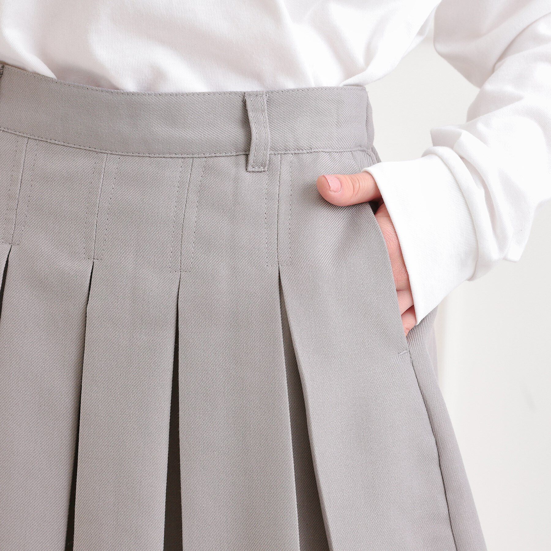 PINK-latte「インパンプリーツ無地スカート」|スカート|