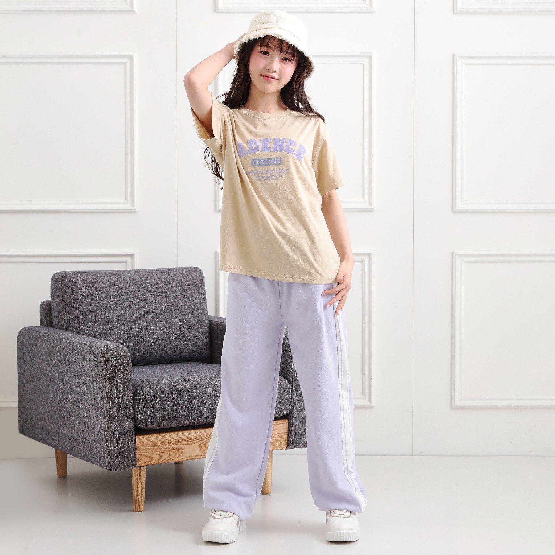 PINK-latte「カレッジプリントTシャツ」|Tシャツ・カットソー|