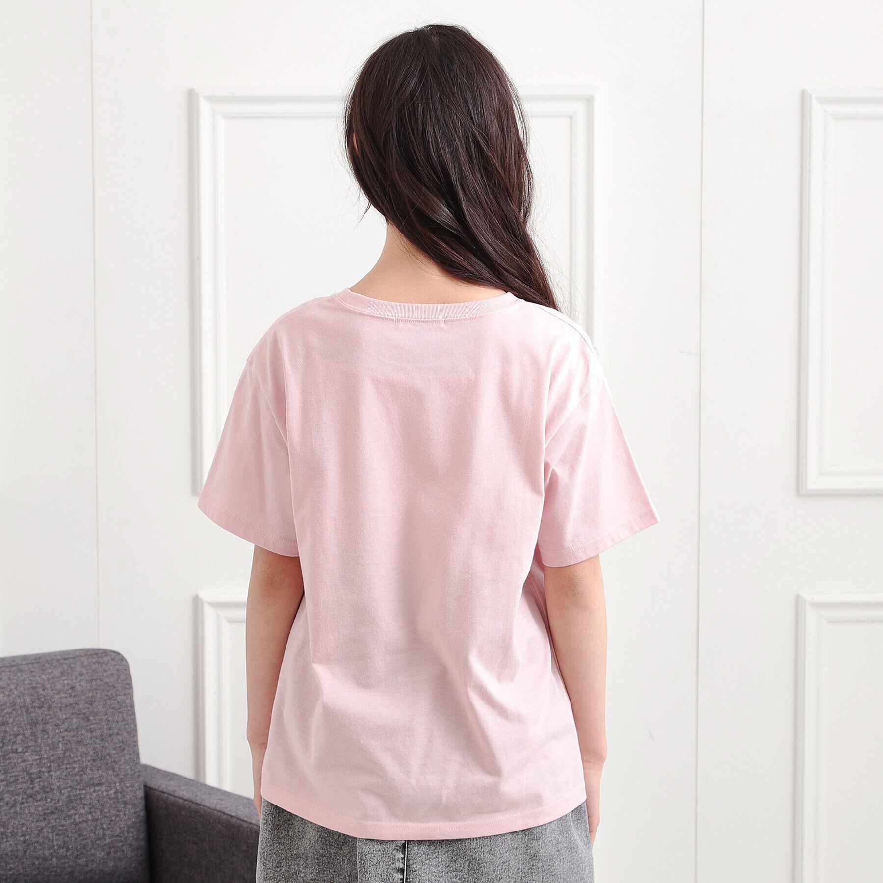 PINK-latte「カレッジプリントTシャツ」|Tシャツ・カットソー|