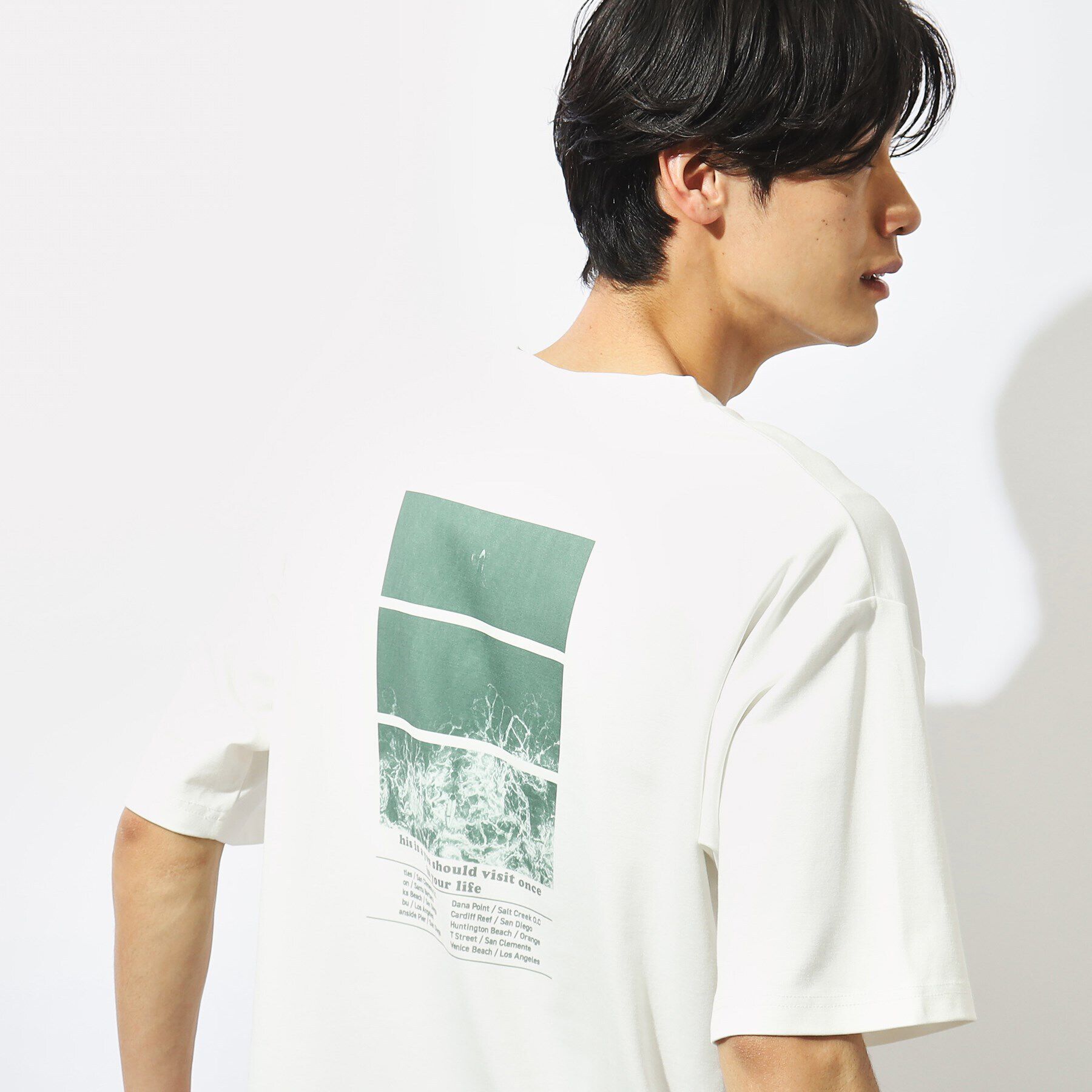 THE SHOP TK「【接触冷感】FRESH NATURE ポンチフォトTシャツ」|Tシャツ・カットソー|