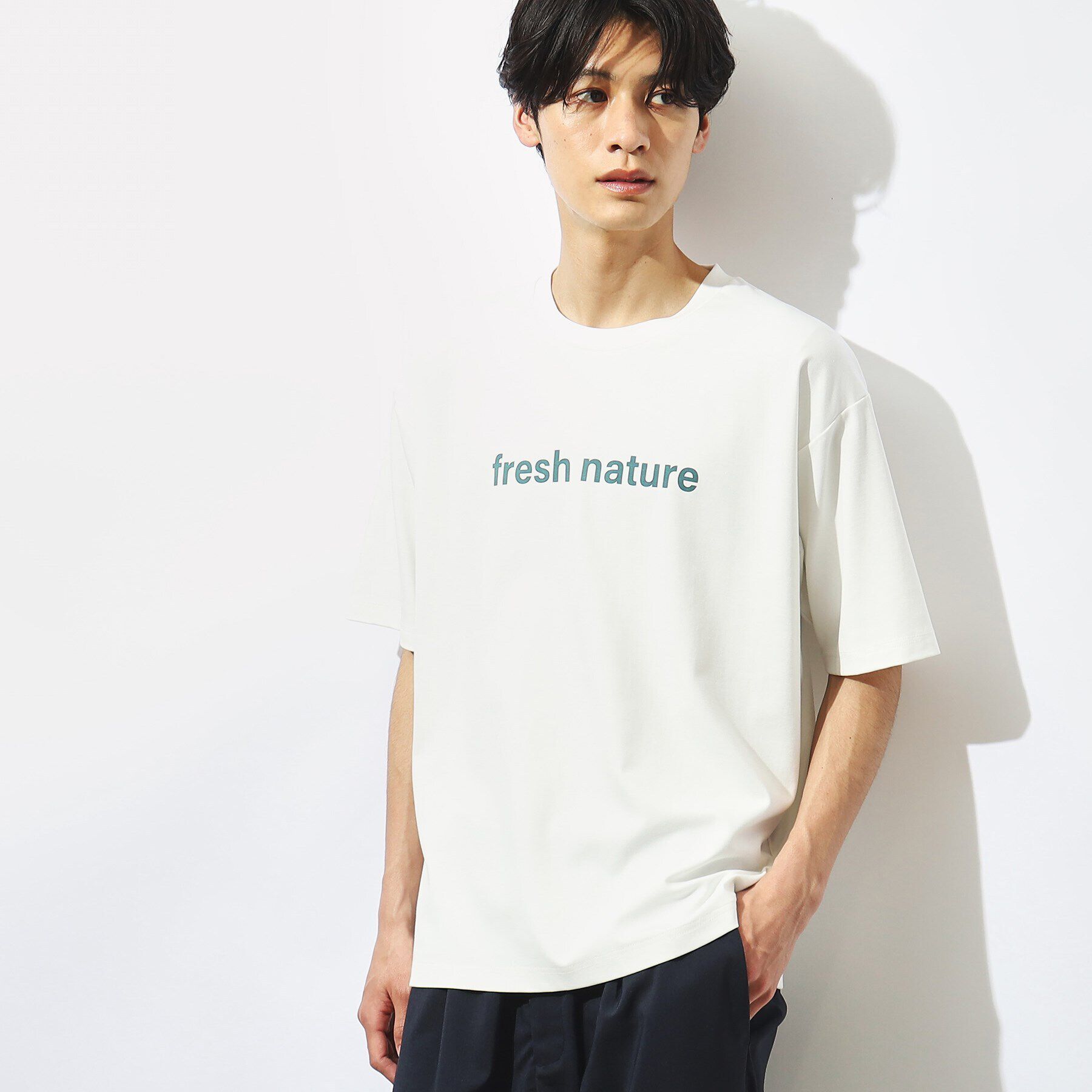 THE SHOP TK「【接触冷感】FRESH NATURE ポンチフォトTシャツ」|Tシャツ・カットソー|