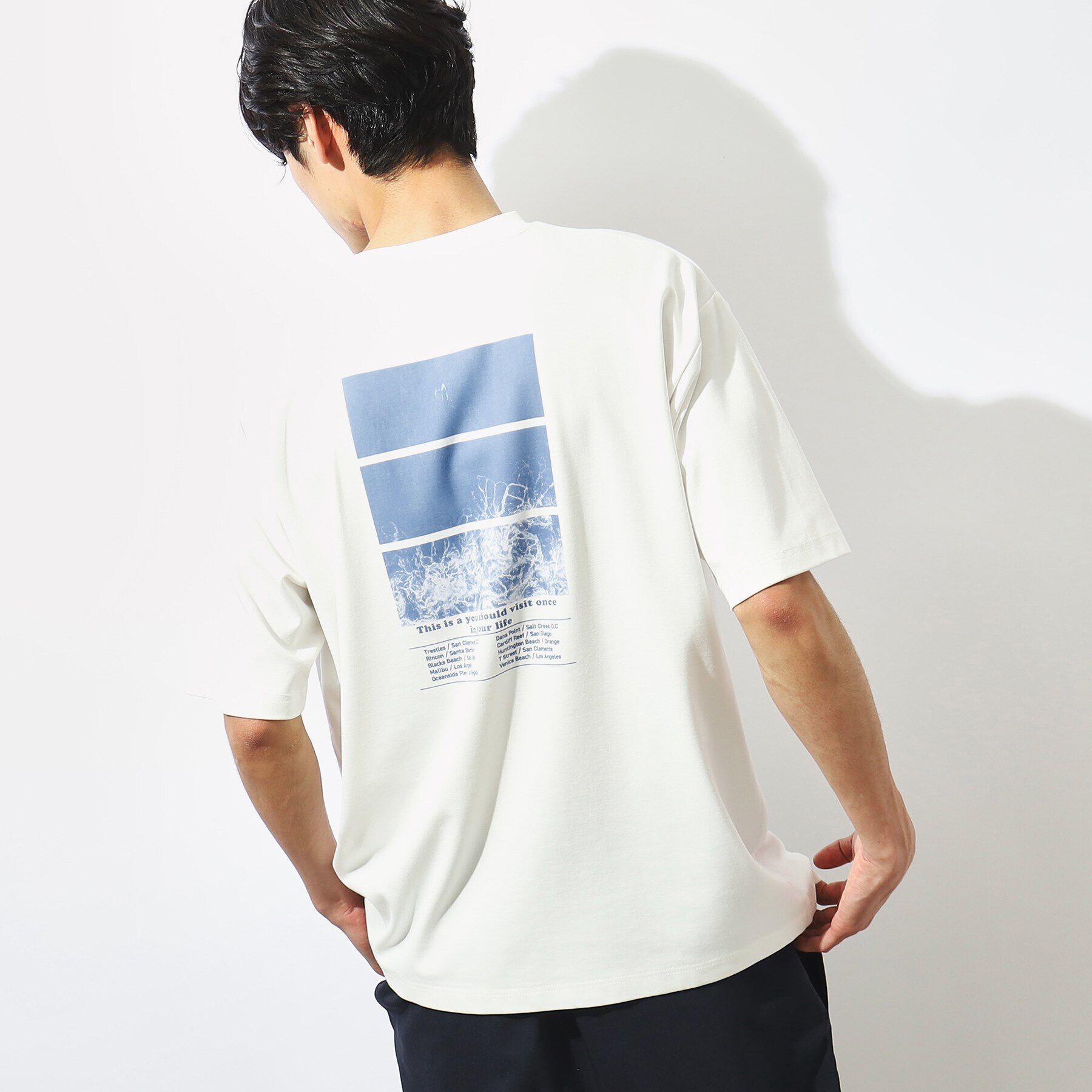 THE SHOP TK「【接触冷感】FRESH NATURE ポンチフォトTシャツ」|Tシャツ・カットソー|