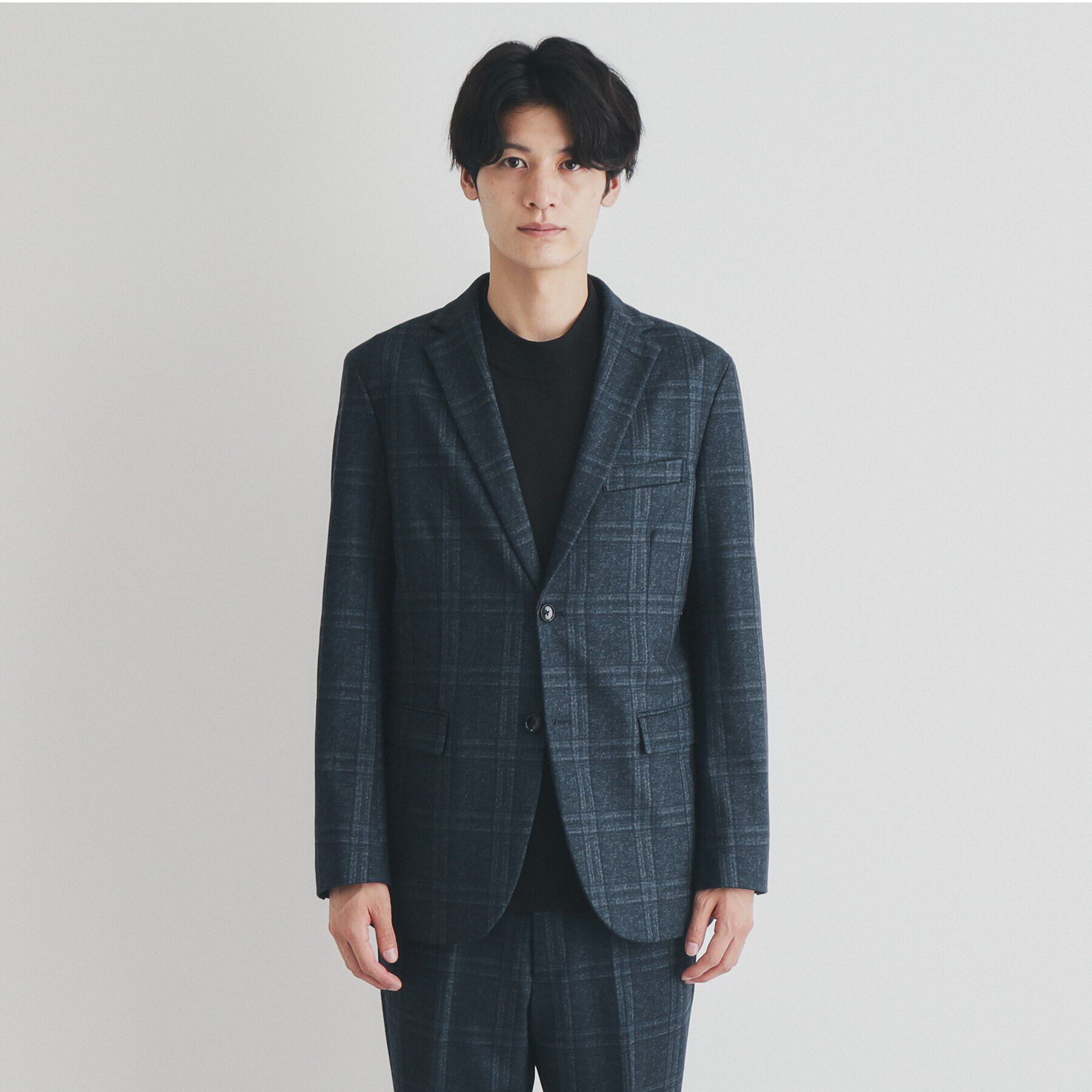 THE SHOP TK「起毛TRジャージジャケット　【セットアップ可/ビジネス対応/ストレッチ】」|テーラードジャケット|