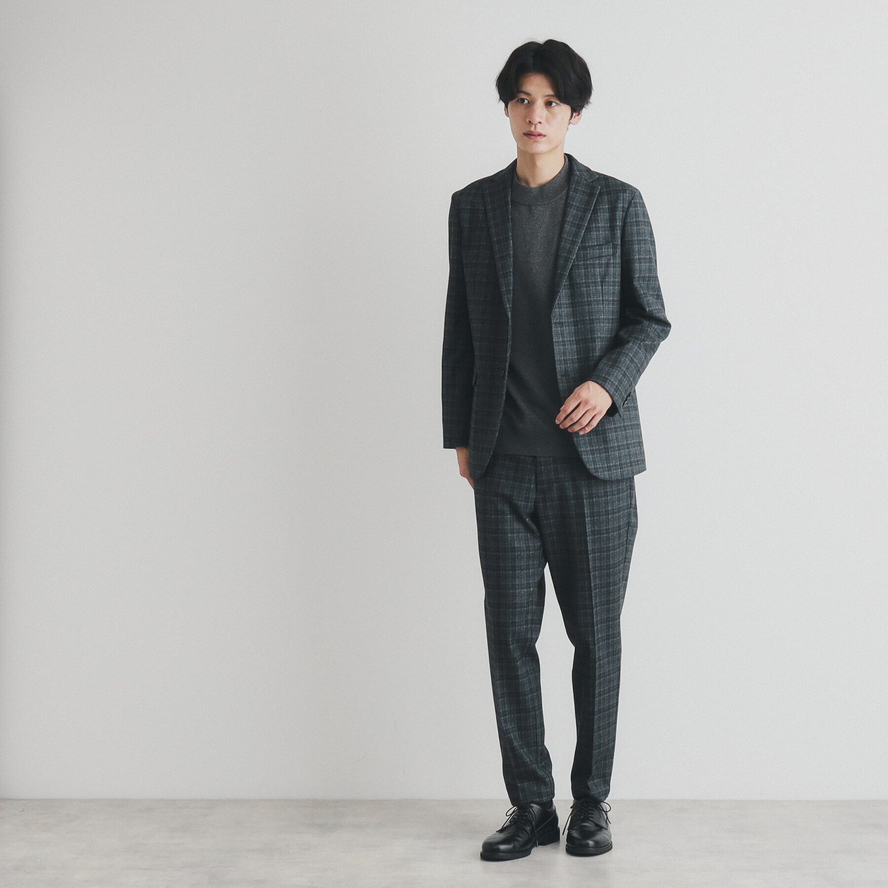 THE SHOP TK「起毛TRジャージジャケット　【セットアップ可/ビジネス対応/ストレッチ】」|テーラードジャケット|