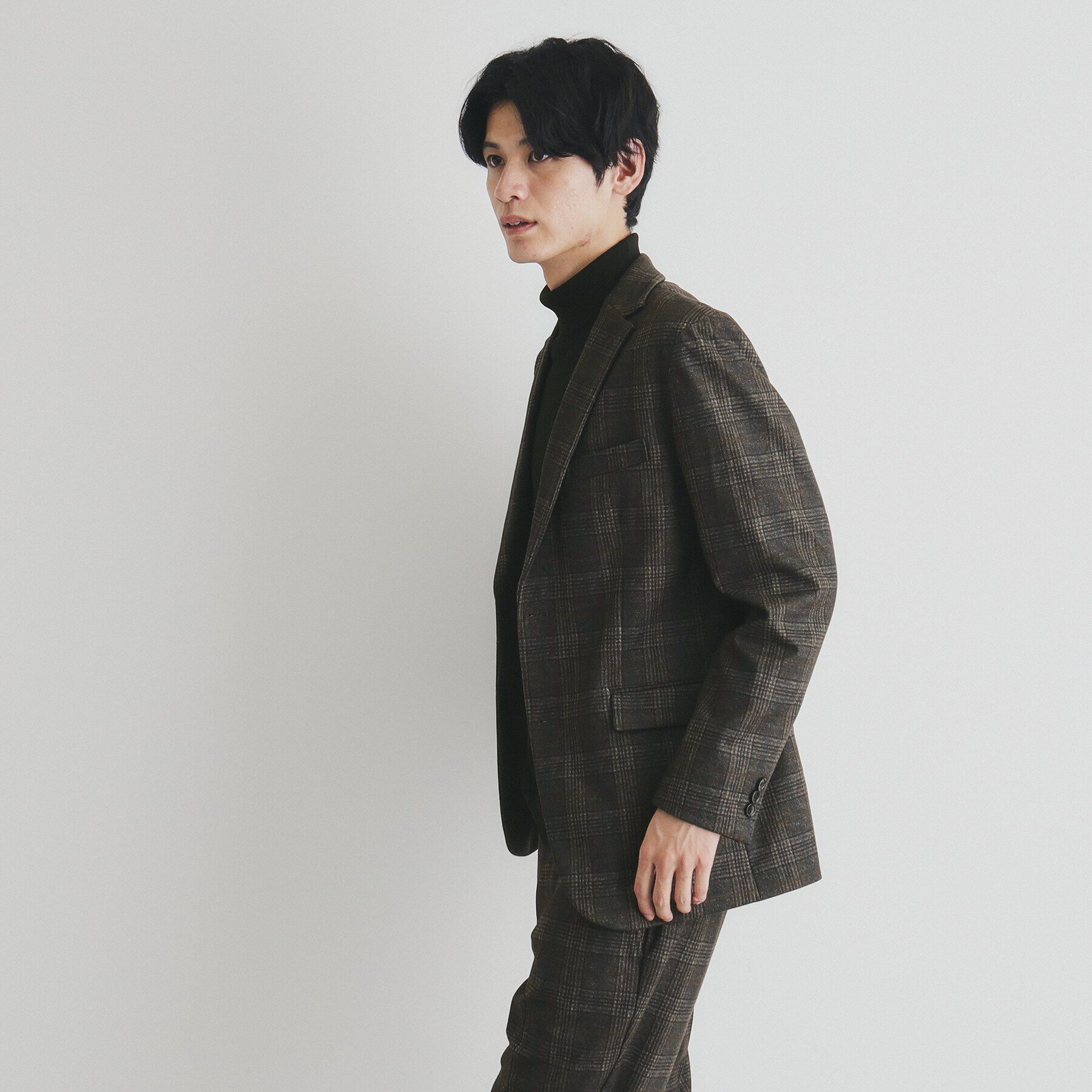 THE SHOP TK「起毛TRジャージジャケット　【セットアップ可/ビジネス対応/ストレッチ】」|テーラードジャケット|