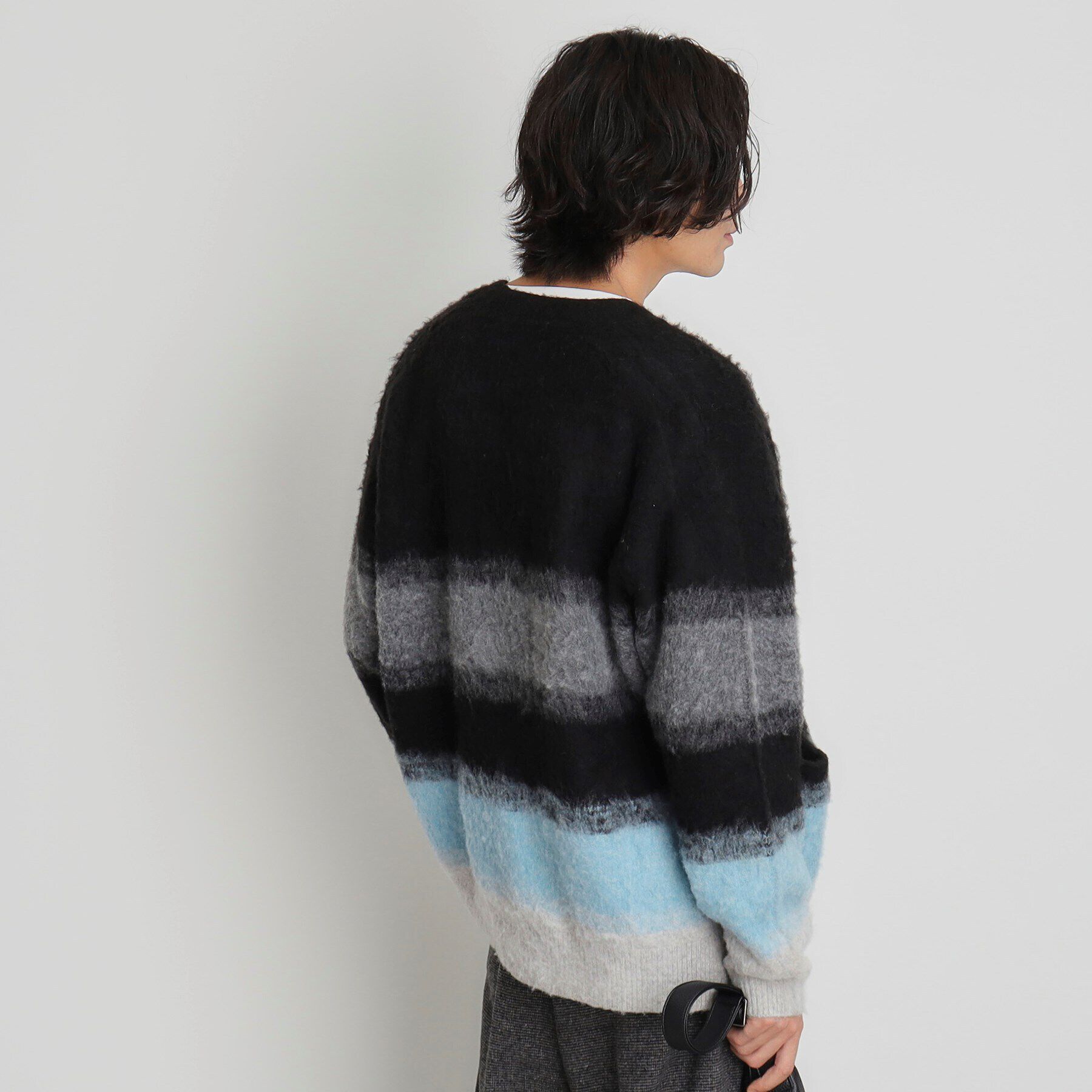 THE SHOP TK「シャギーニットカーディガン ビッグシルエット」|カーディガン|