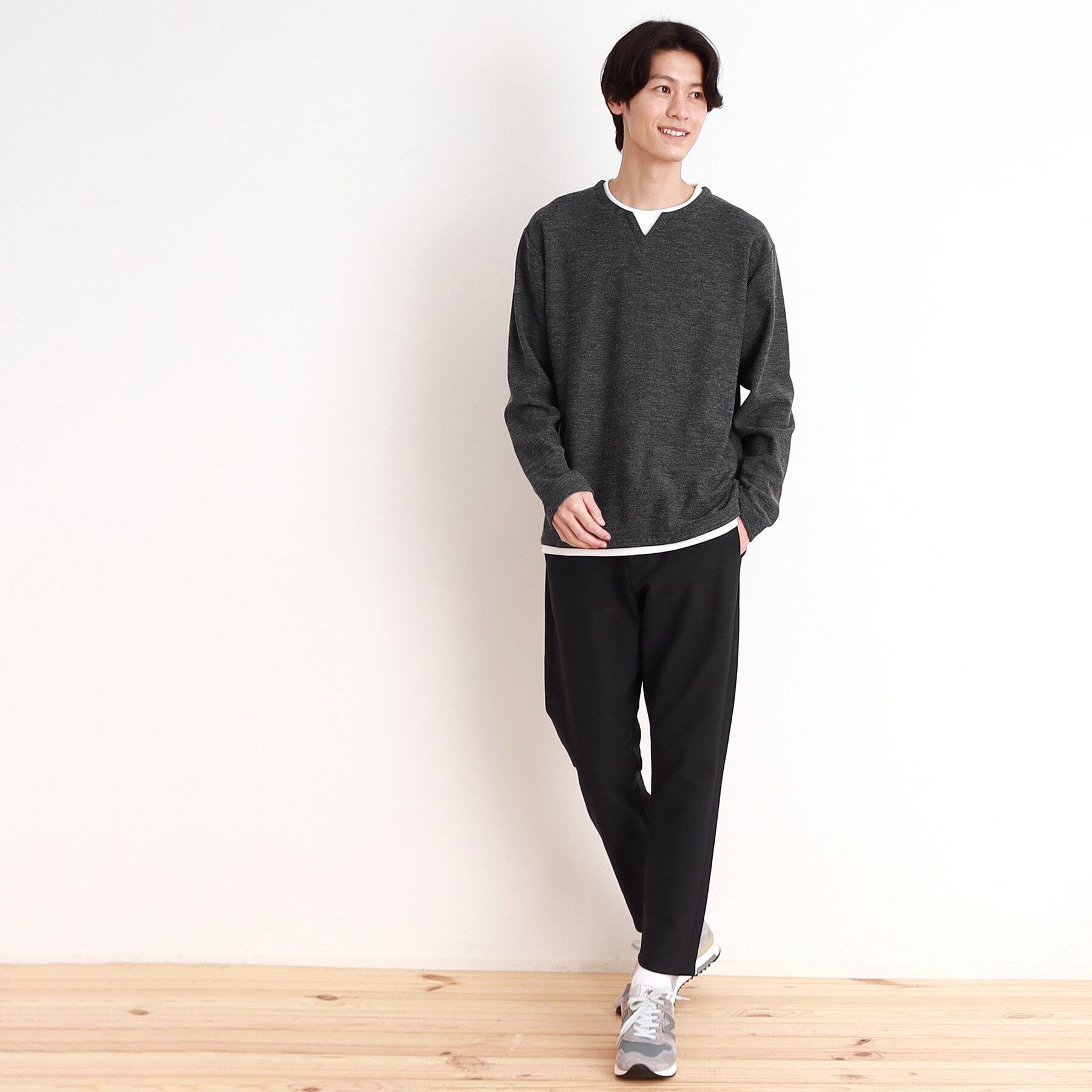 THE SHOP TK「モスフリースキーネックプルオーバー」|Tシャツ・カットソー|