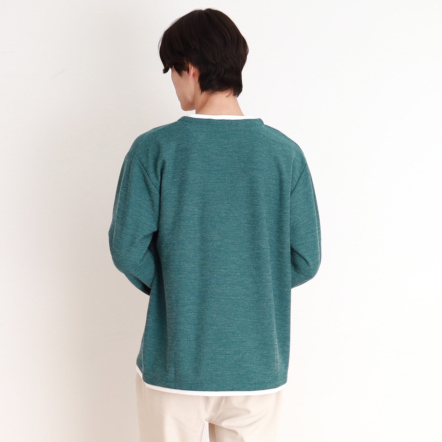 THE SHOP TK「モスフリースキーネックプルオーバー」|Tシャツ・カットソー|