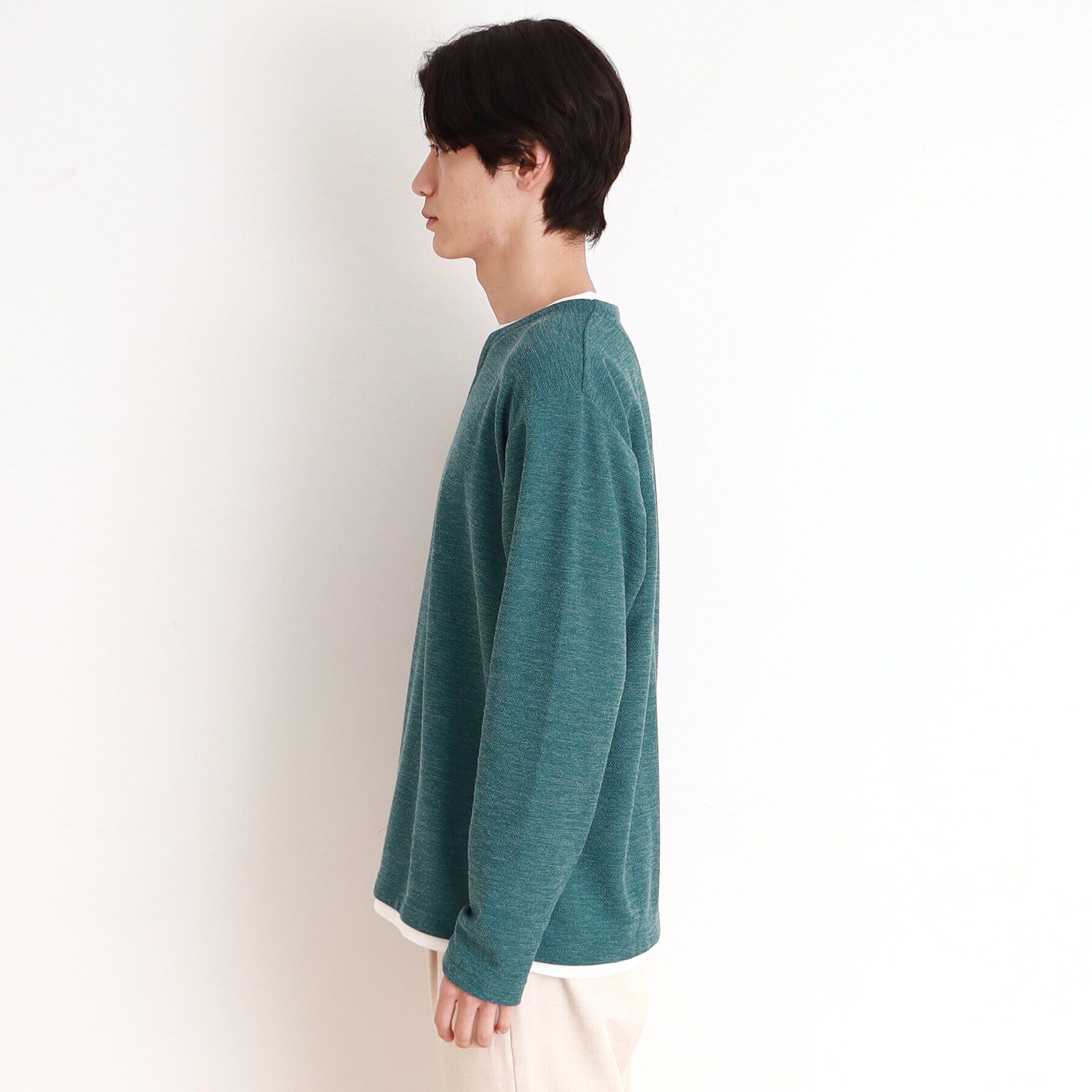 THE SHOP TK「モスフリースキーネックプルオーバー」|Tシャツ・カットソー|