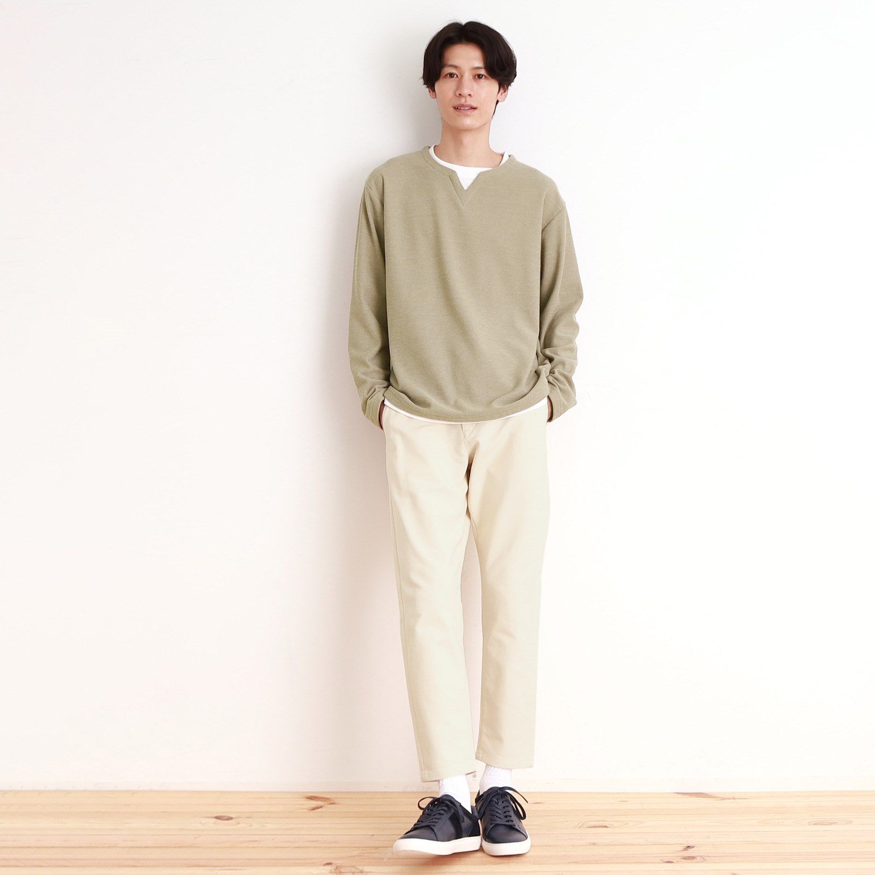 THE SHOP TK「モスフリースキーネックプルオーバー」|Tシャツ・カットソー|