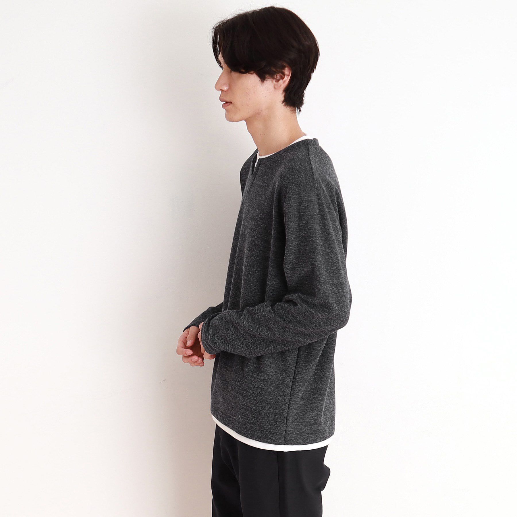 THE SHOP TK「モスフリースキーネックプルオーバー」|Tシャツ・カットソー|