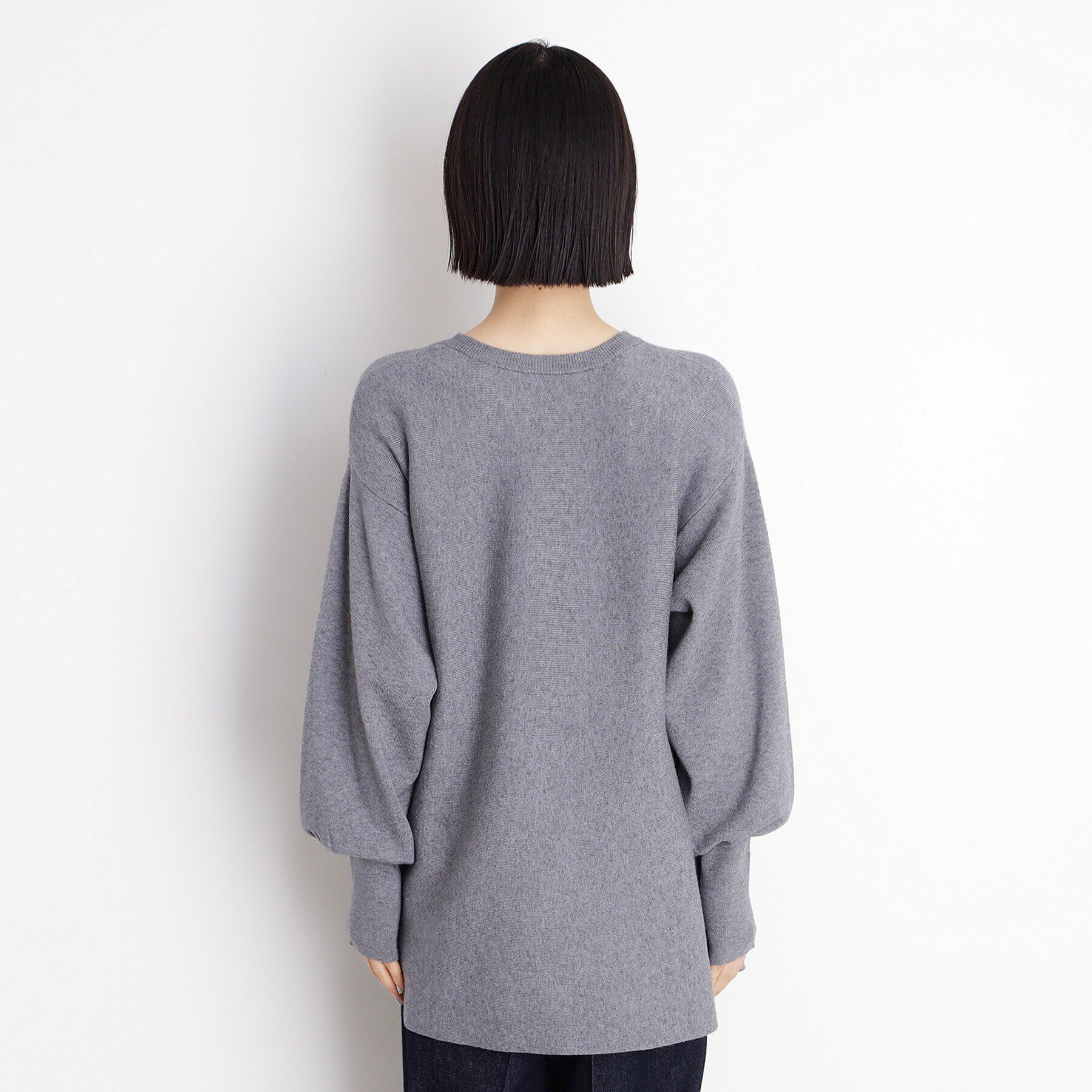 THE SHOP TK「【体形カバー】総針ペプラムニット/洗える」|ニット・セーター|