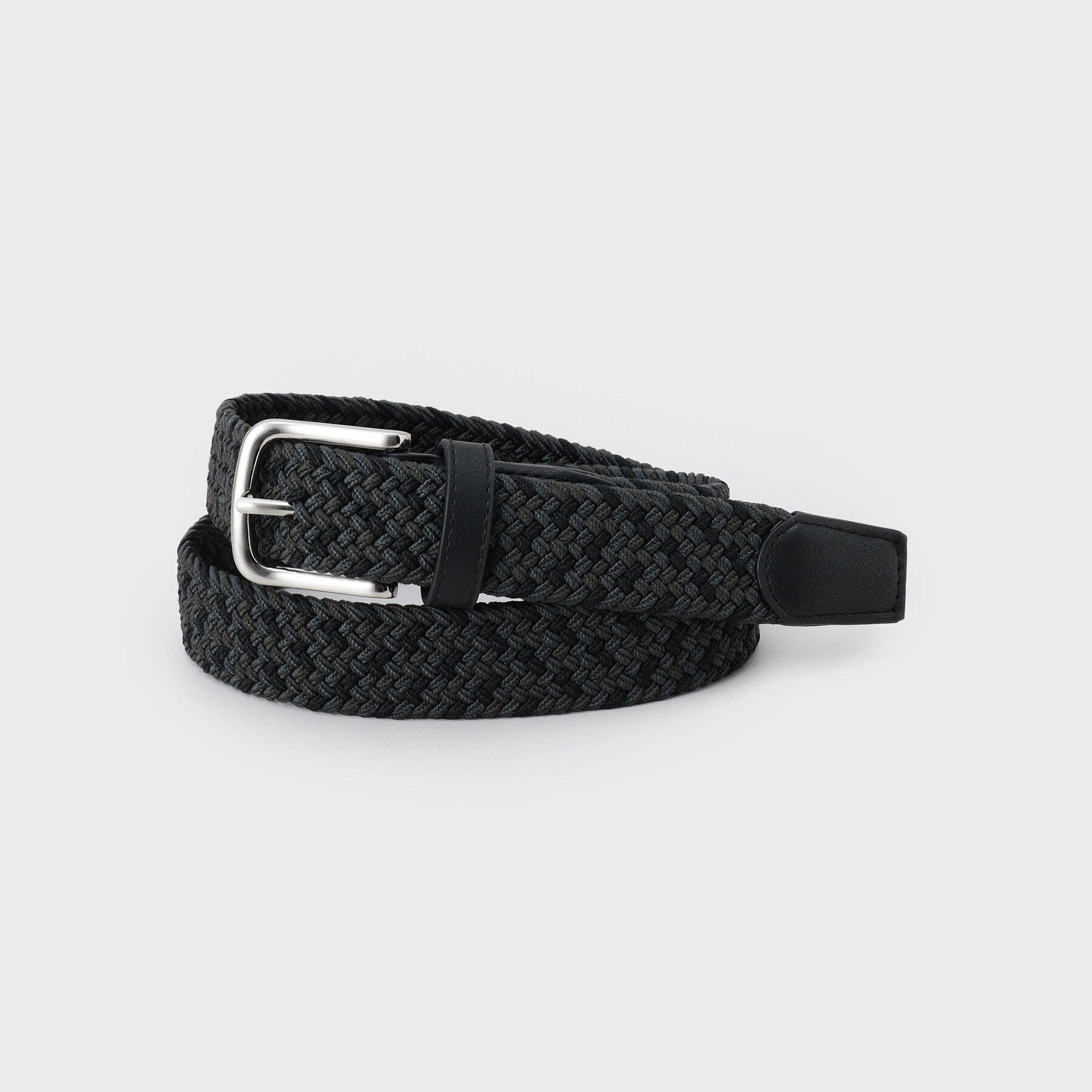 THE SHOP TK「ゴムメッシュベルト 新色追加 ／ ストレッチ」|ベルト|ブラック(119)