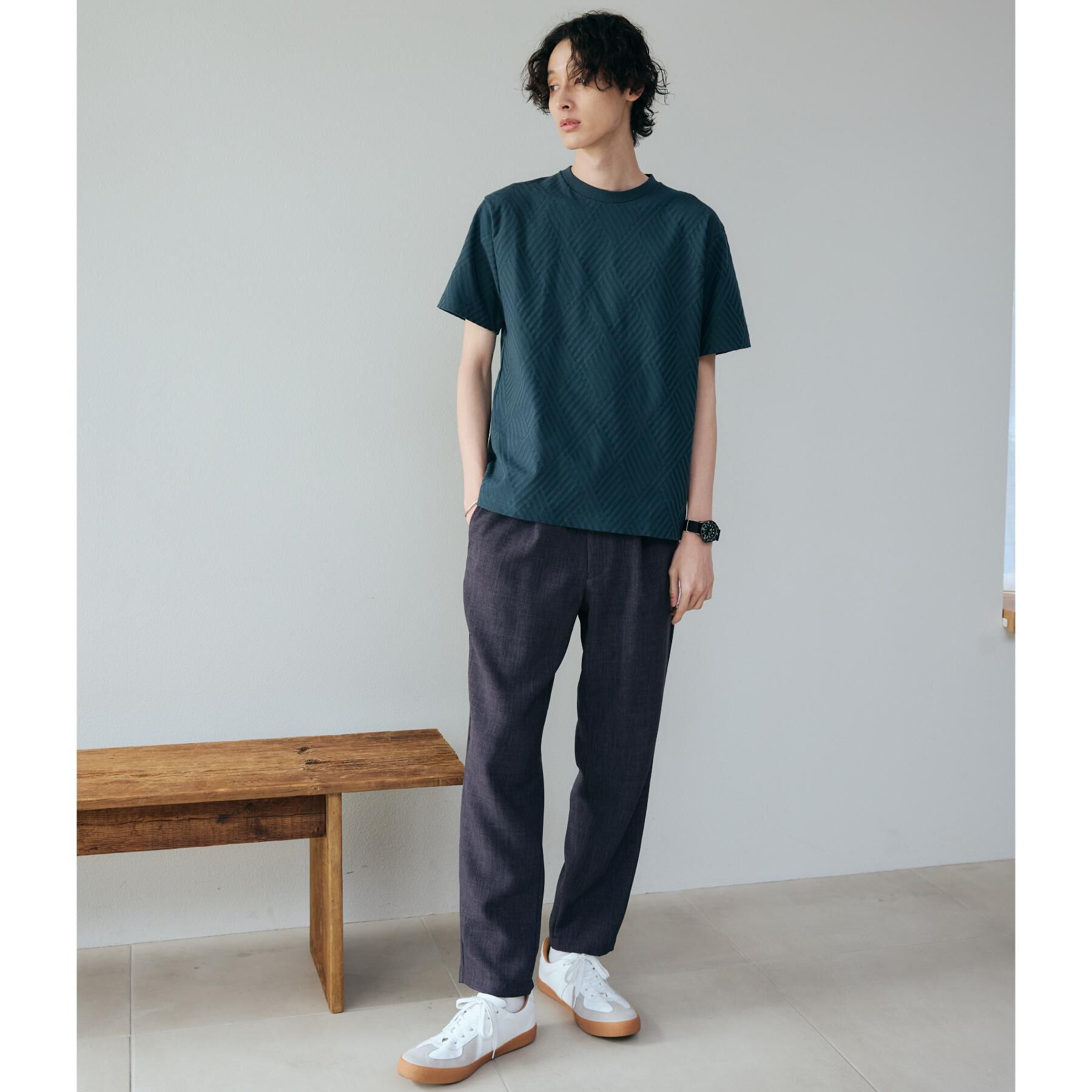 THE SHOP TK「リンクスジャカード半袖Ｔシャツ」|Tシャツ・カットソー|