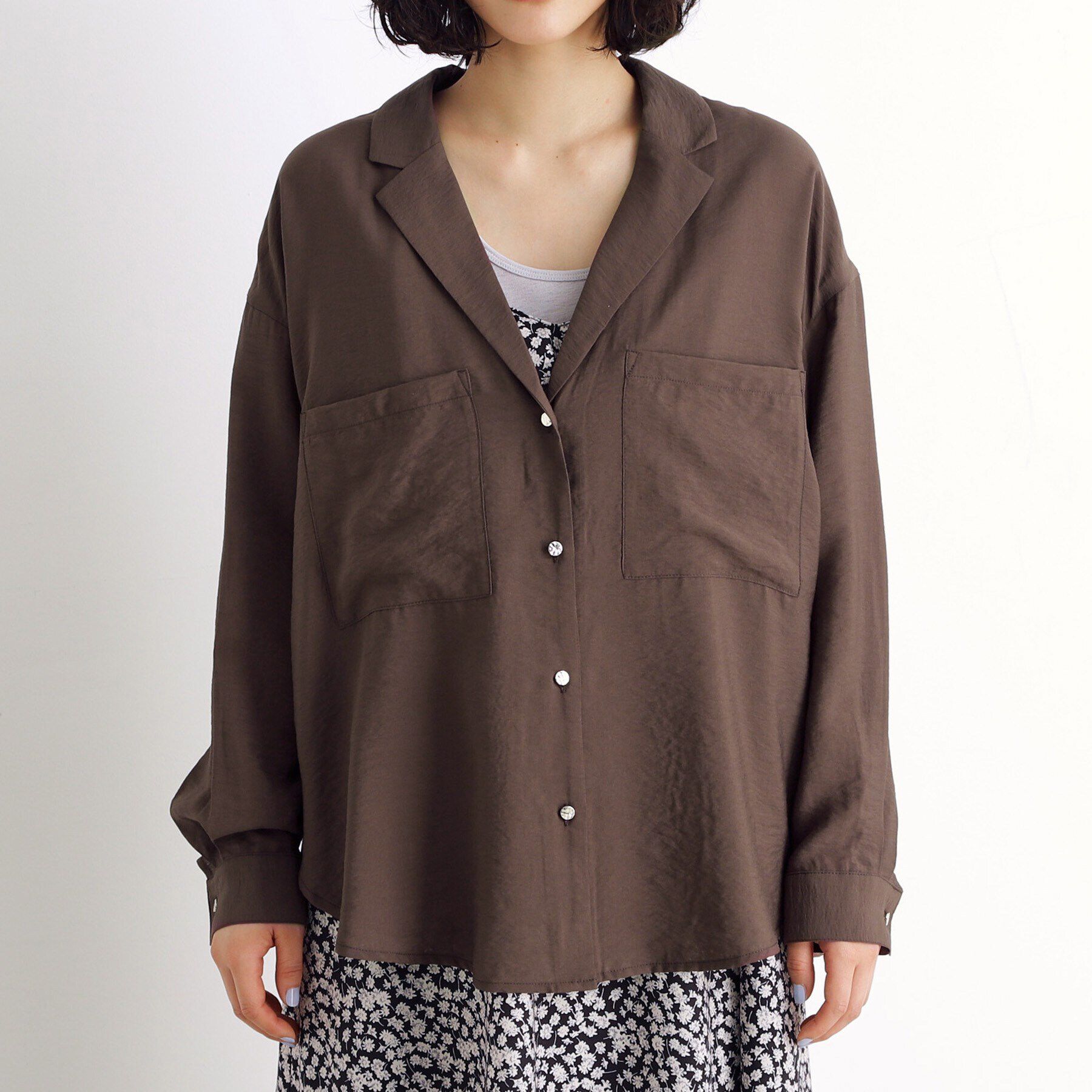 THE SHOP TK「テーラードカラーシャツ【洗える】」|シャツ・ブラウス|