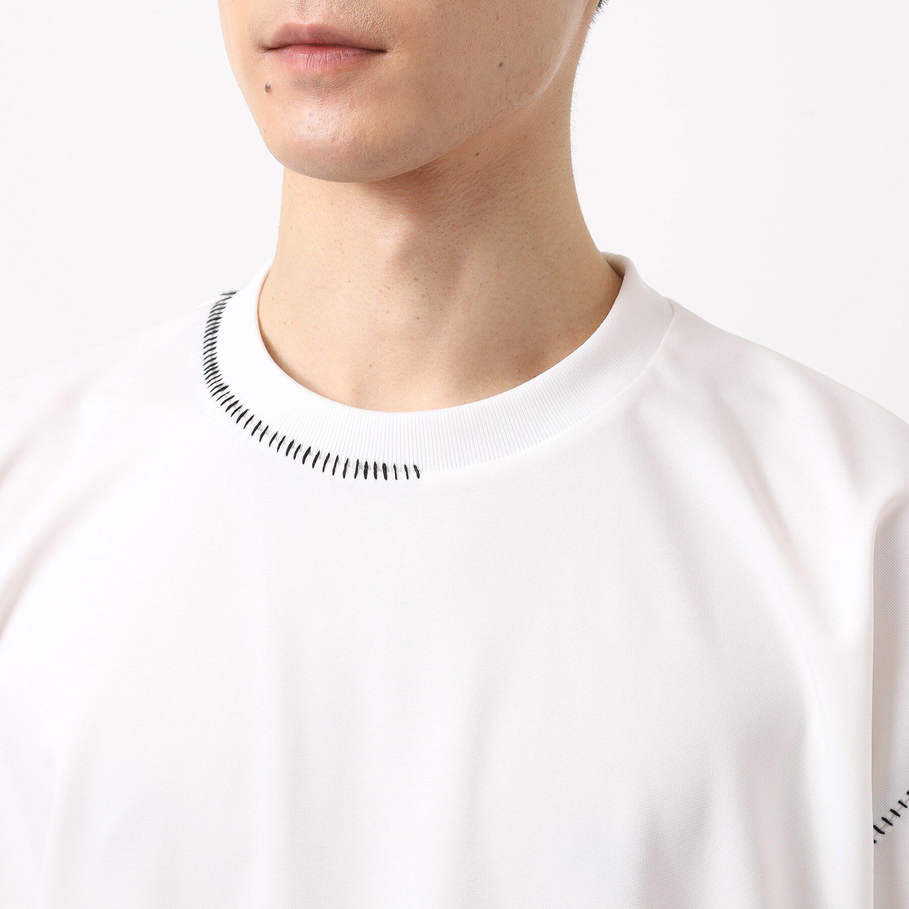 THE SHOP TK「ブランケットステッチ半袖Tシャツ」|Tシャツ・カットソー|