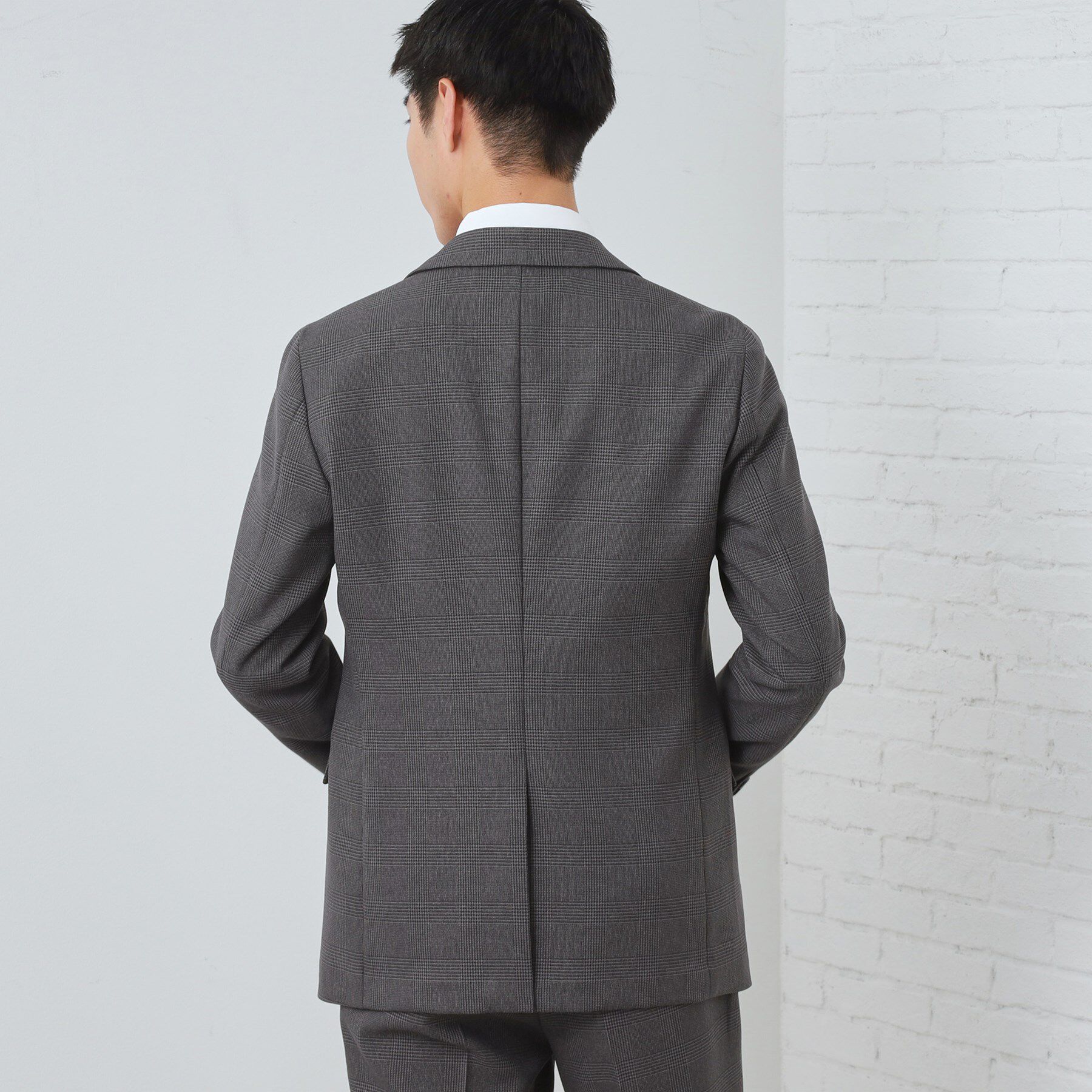 THE SHOP TK「【セットアップ可/防シワ/洗濯機OK】AVANT WOOLYグレンチェックジャケット」|テーラードジャケット|