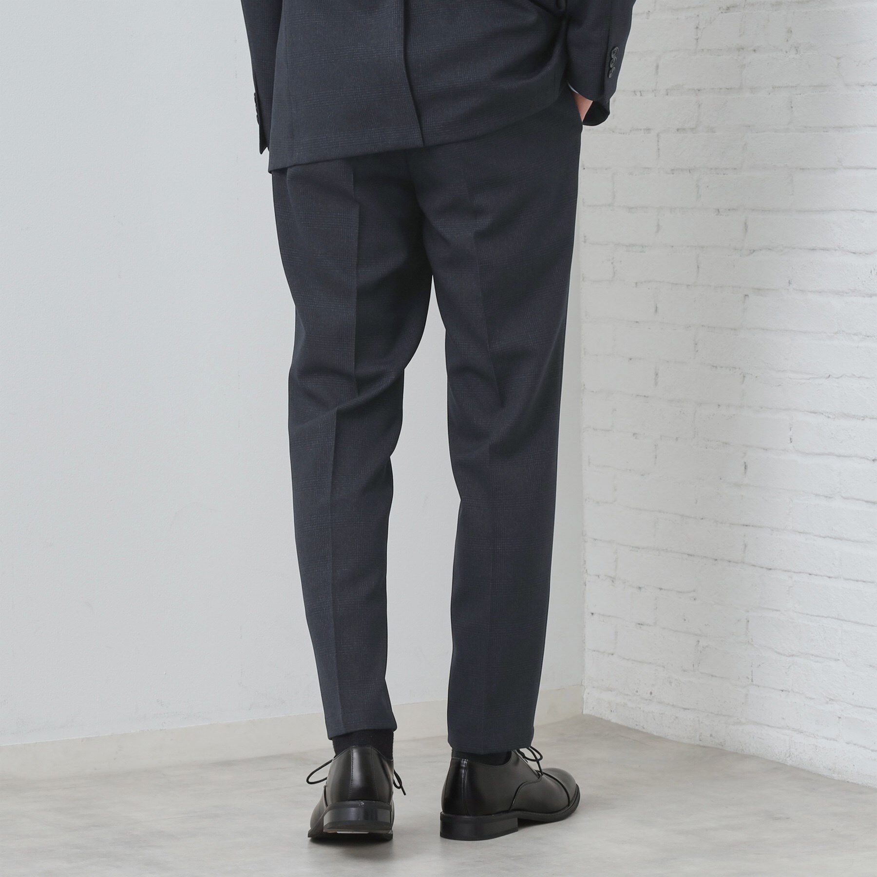 THE SHOP TK「【セットアップ可/防シワ/洗濯機OK】AVANT WOOLYグレンチェックスラックス」|その他|