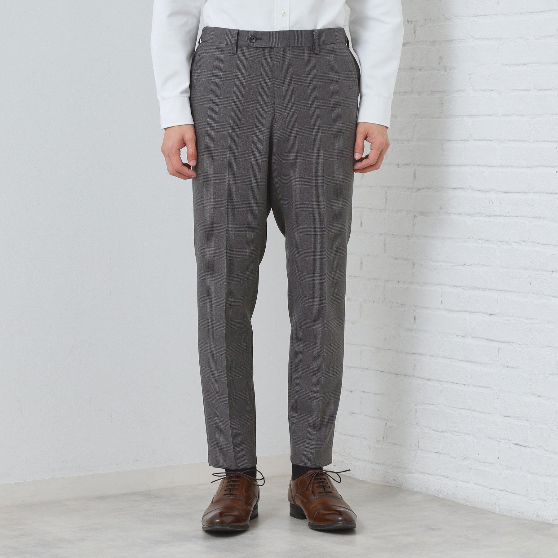 THE SHOP TK「【セットアップ可/防シワ/洗濯機OK】AVANT WOOLYグレンチェックスラックス」|その他|