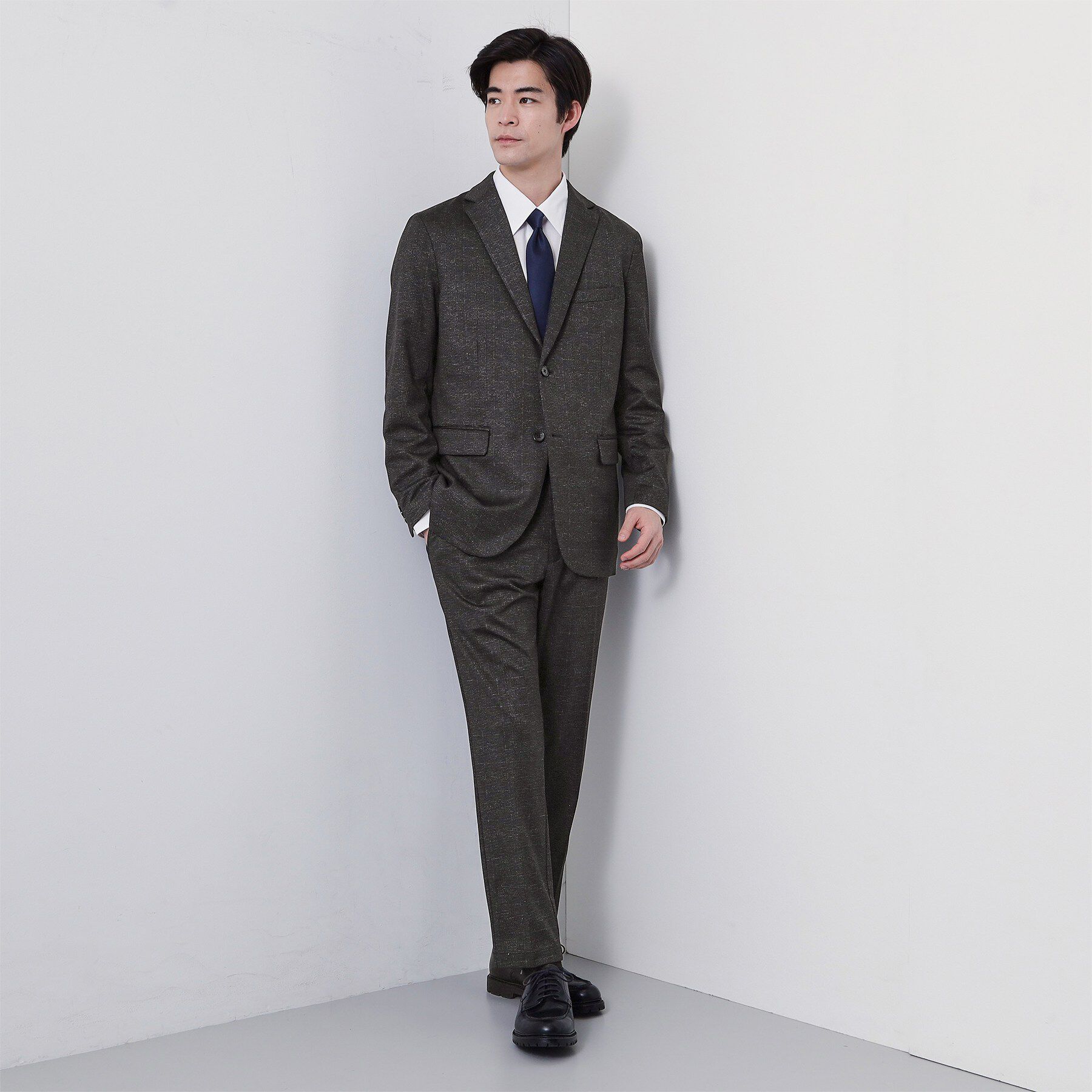 THE SHOP TK「【動きやすい、快適ビジネスジャケット】TRジャージ ジャケット　セットアップ可/洗濯機OK/ストレッ」|テーラードジャケット|