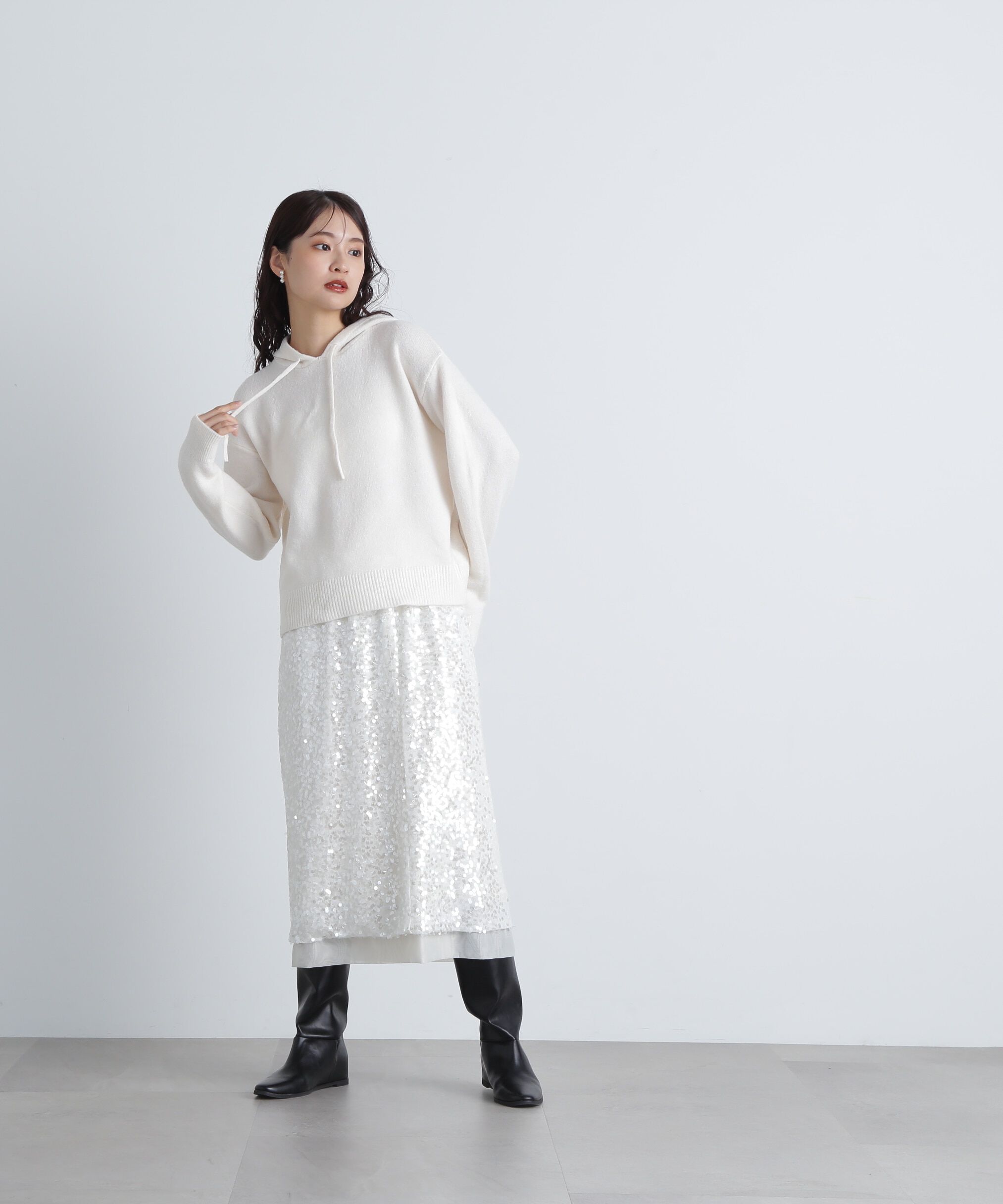  「ニットパーカー」|ニット・セーター|