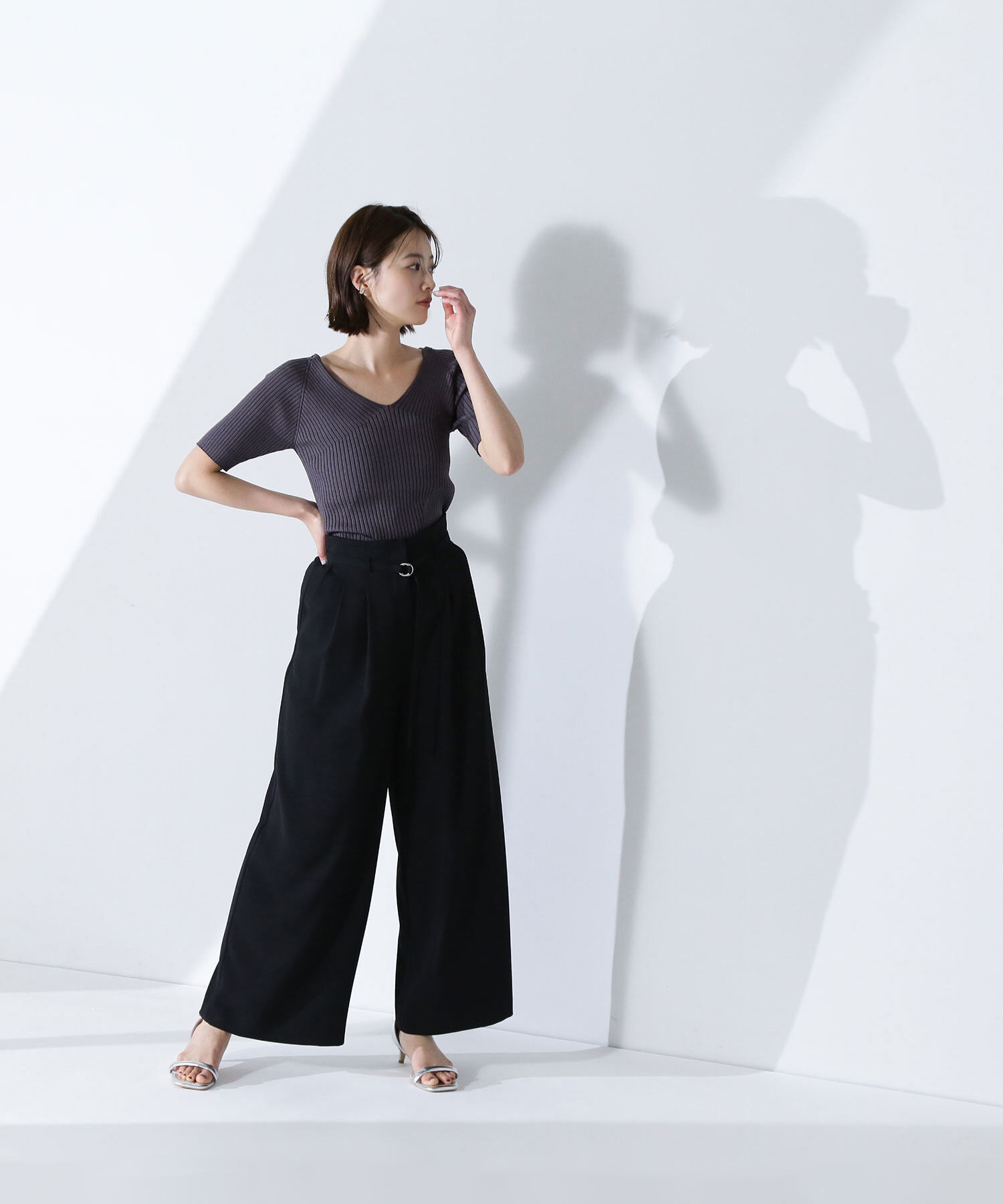  「バックサテンリラクシーパンツ」|その他|