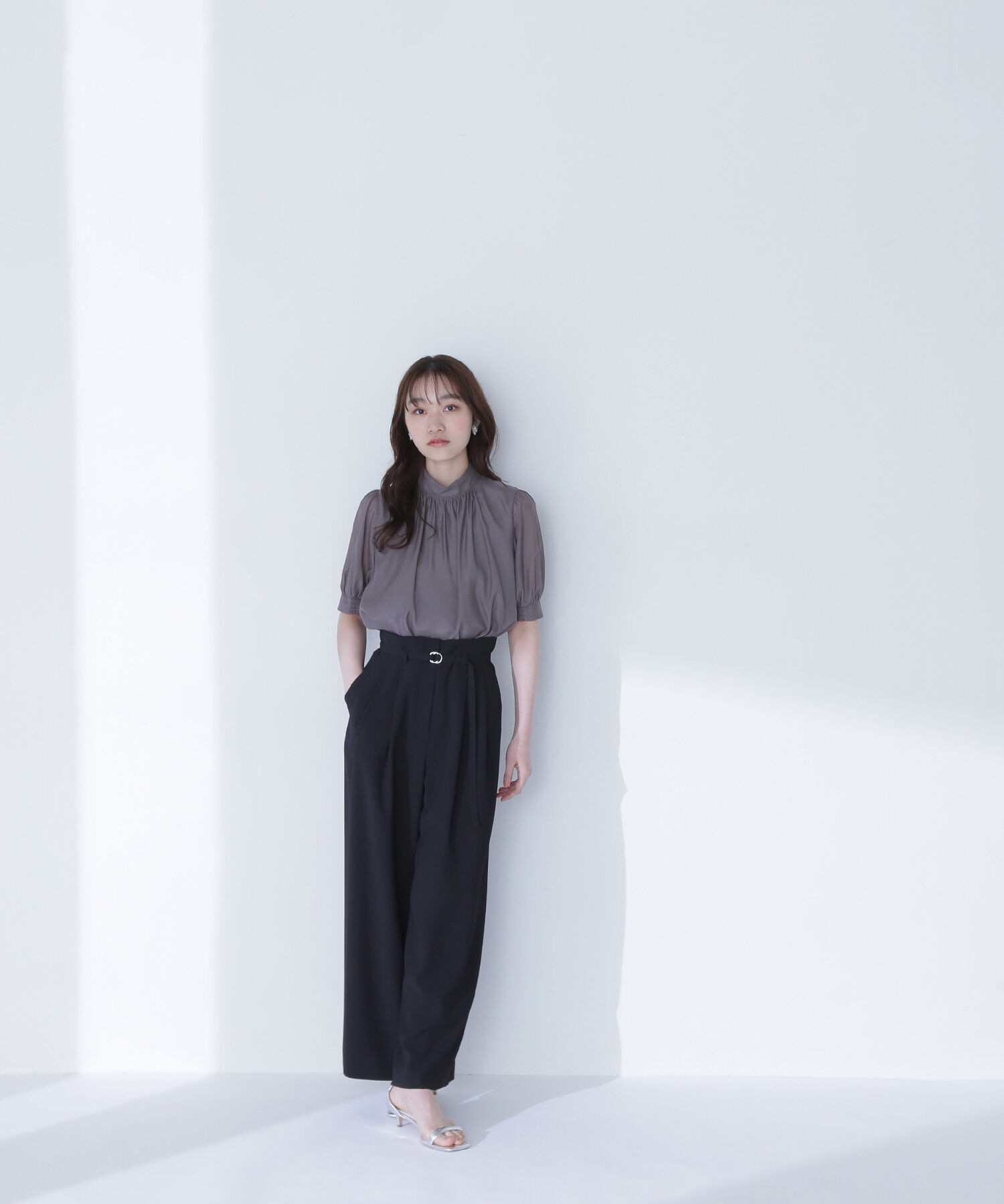  「バックサテンリラクシーパンツ」|その他|