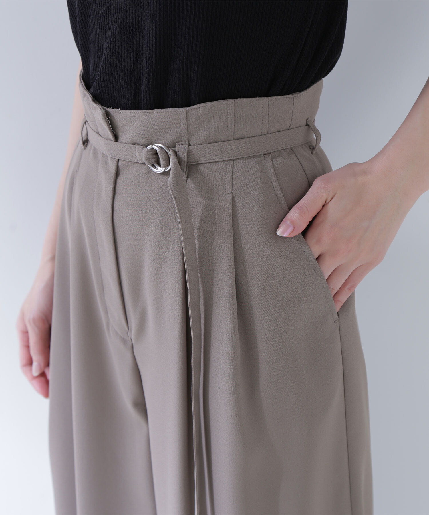  「バックサテンリラクシーパンツ」|その他|