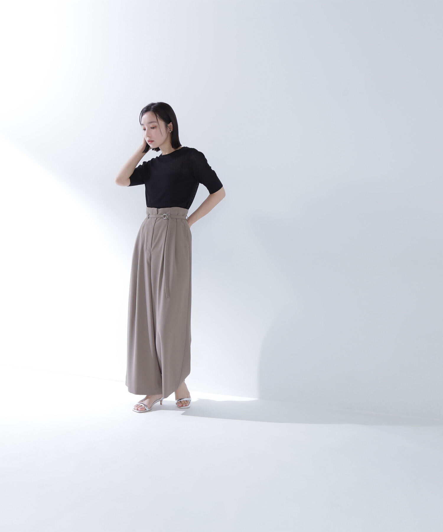  「バックサテンリラクシーパンツ」|その他|