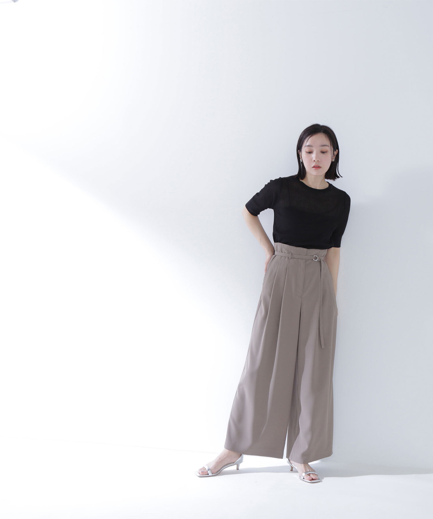  「バックサテンリラクシーパンツ」|その他|