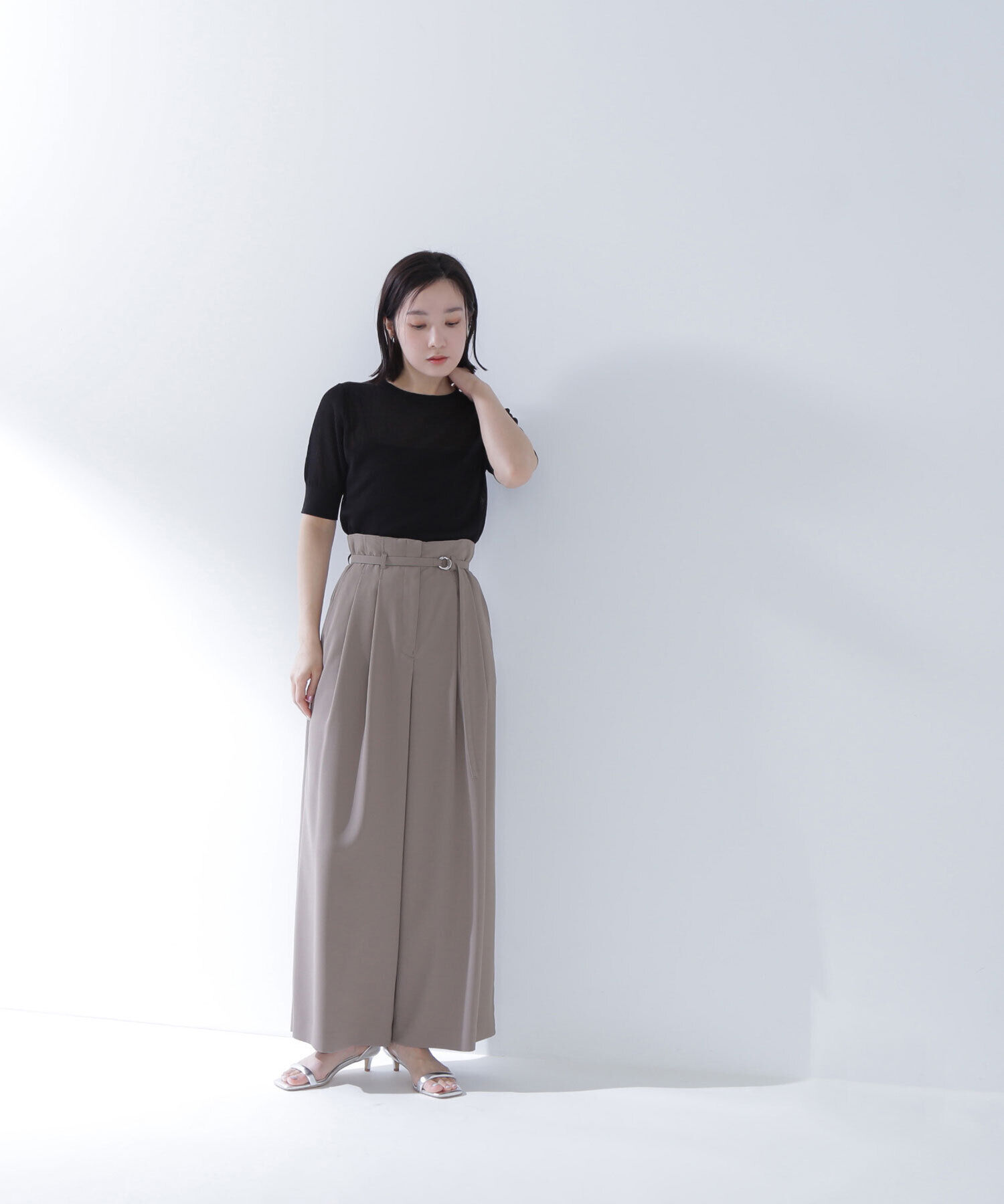  「バックサテンリラクシーパンツ」|その他|