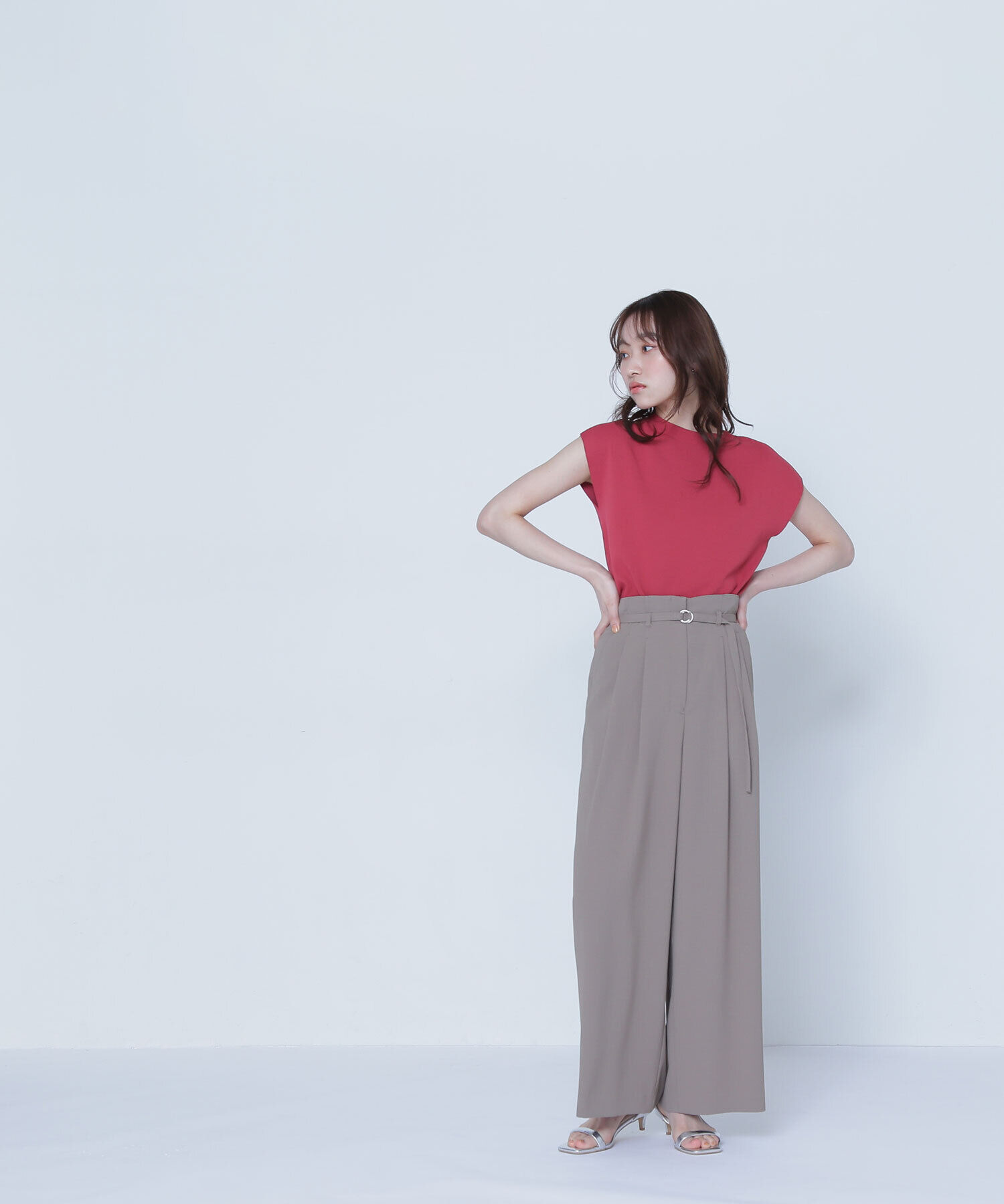  「バックサテンリラクシーパンツ」|その他|