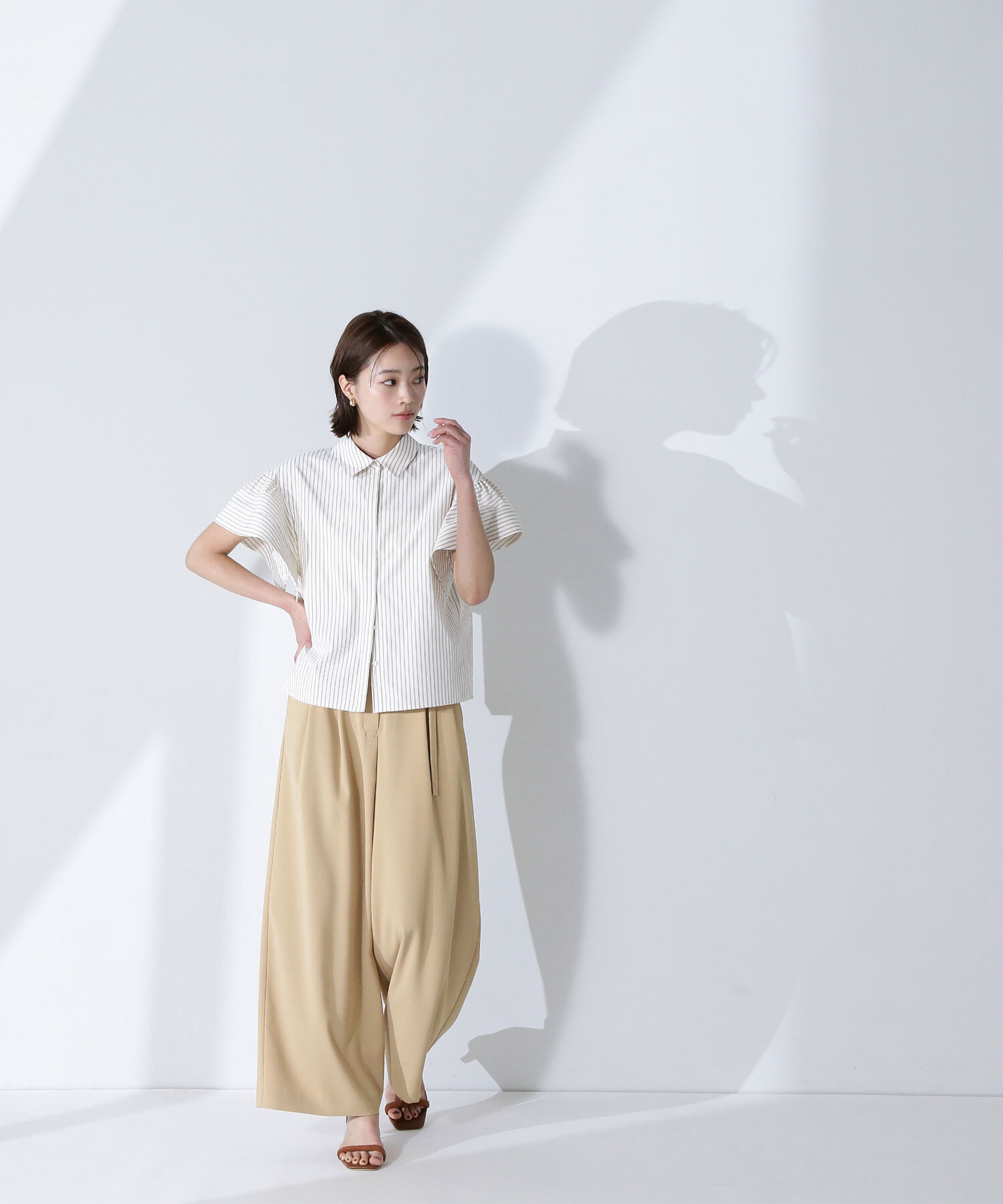  「バックサテンリラクシーパンツ」|その他|